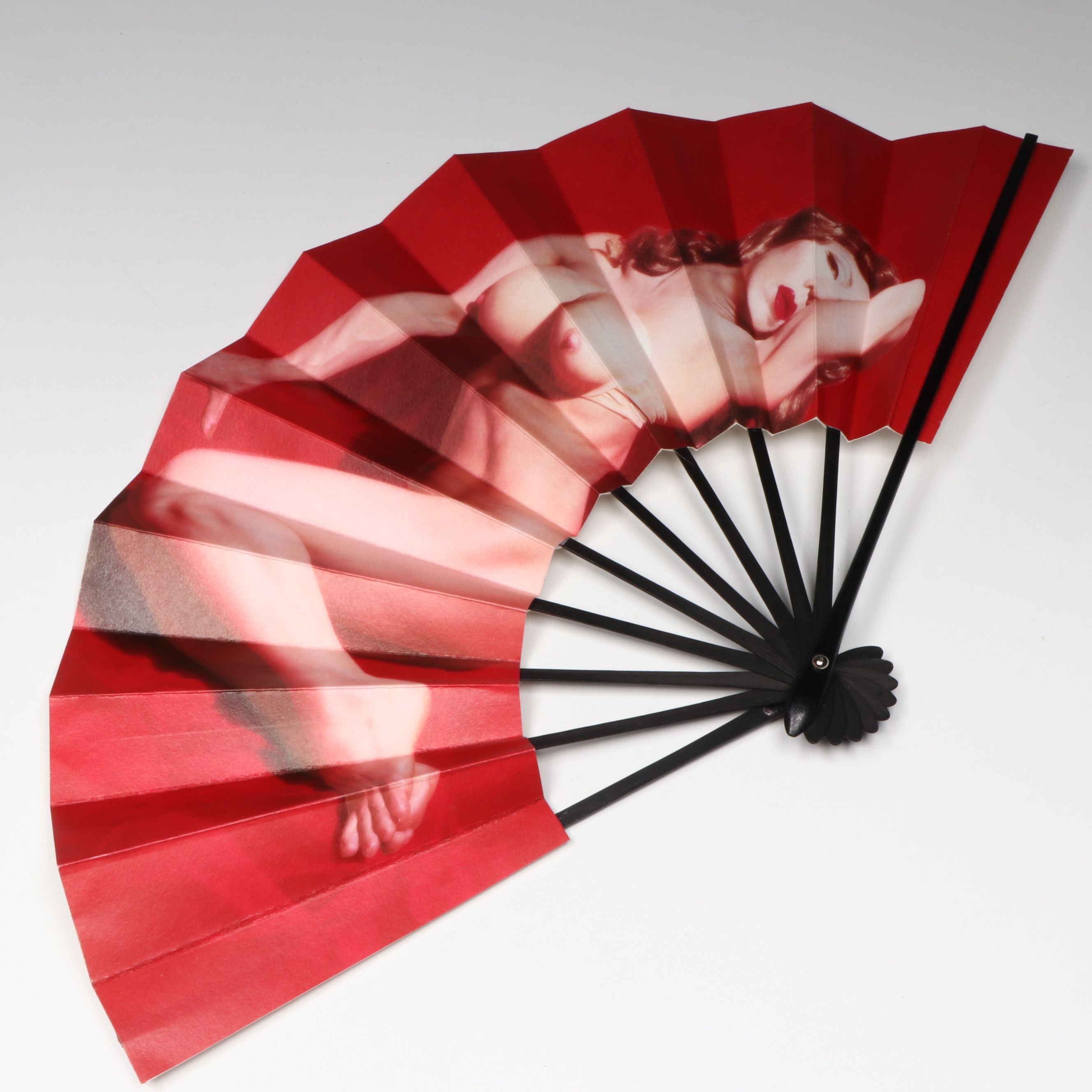 Yasumasa Morimura Fan "Ambiguous Beauty/Aimai-no-bi," 1995