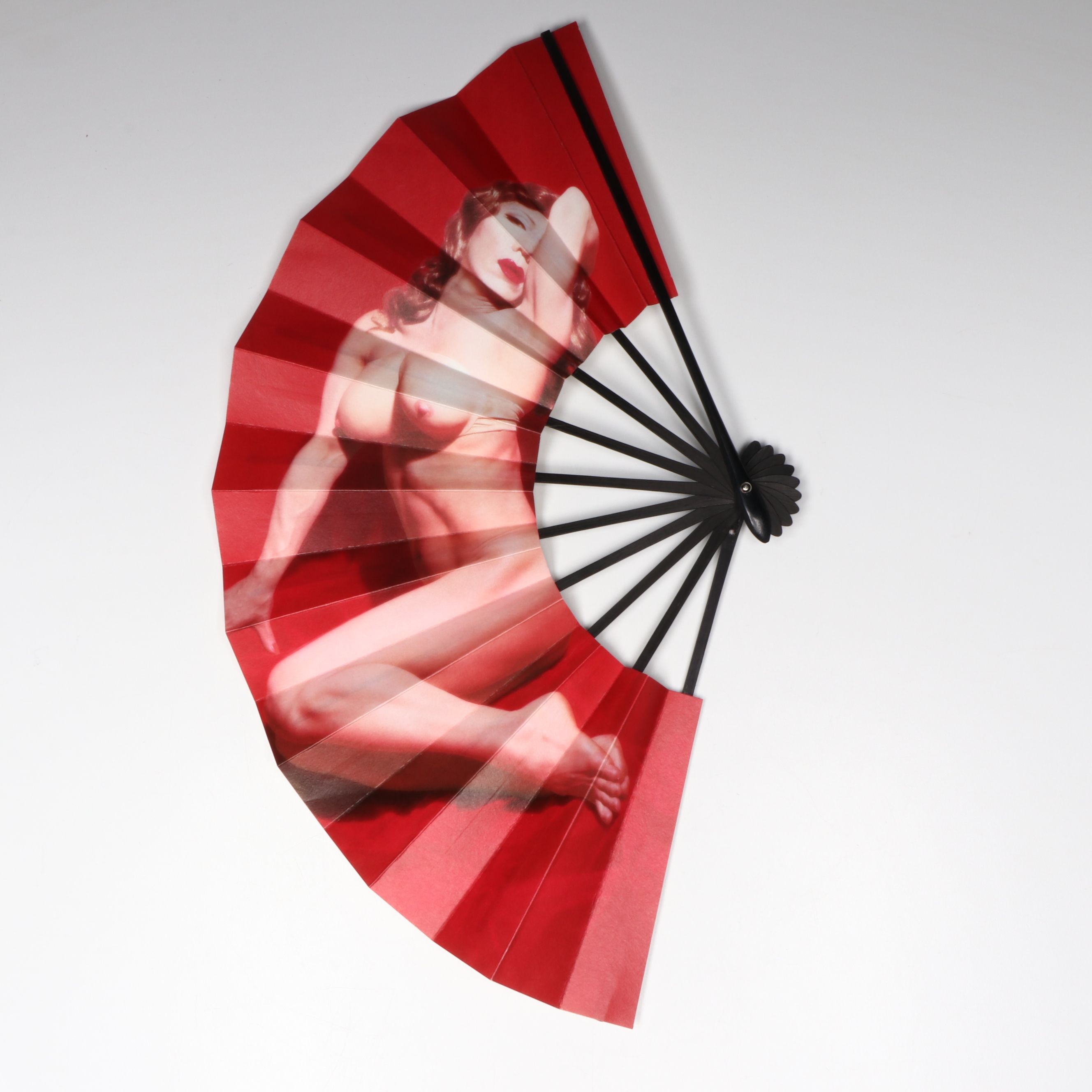 Yasumasa Morimura Fan "Ambiguous Beauty/Aimai-no-bi," 1995