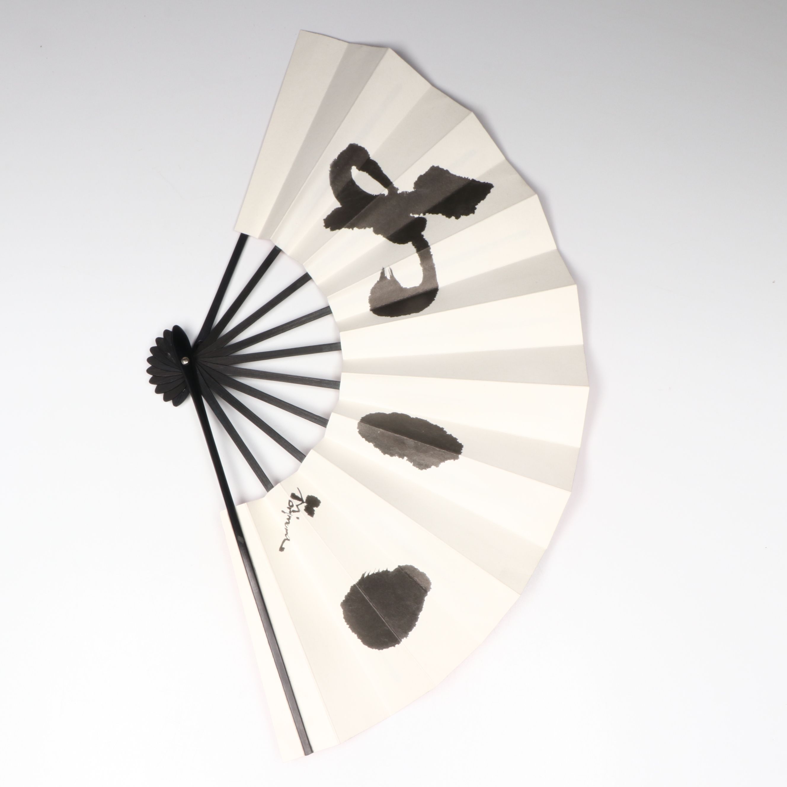 Yasumasa Morimura Fan "Ambiguous Beauty/Aimai-no-bi," 1995