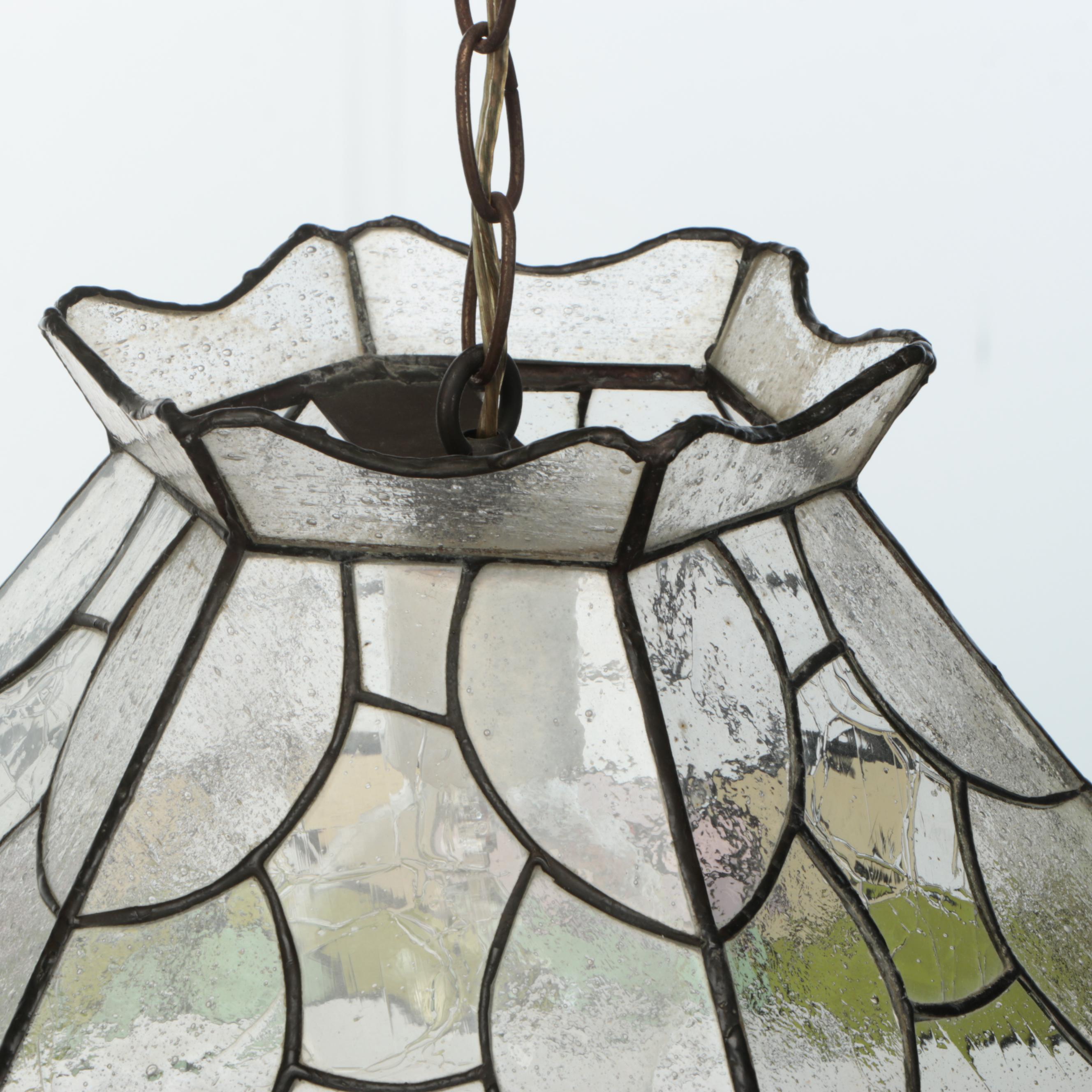 Stained Glass Floral Pendant Light