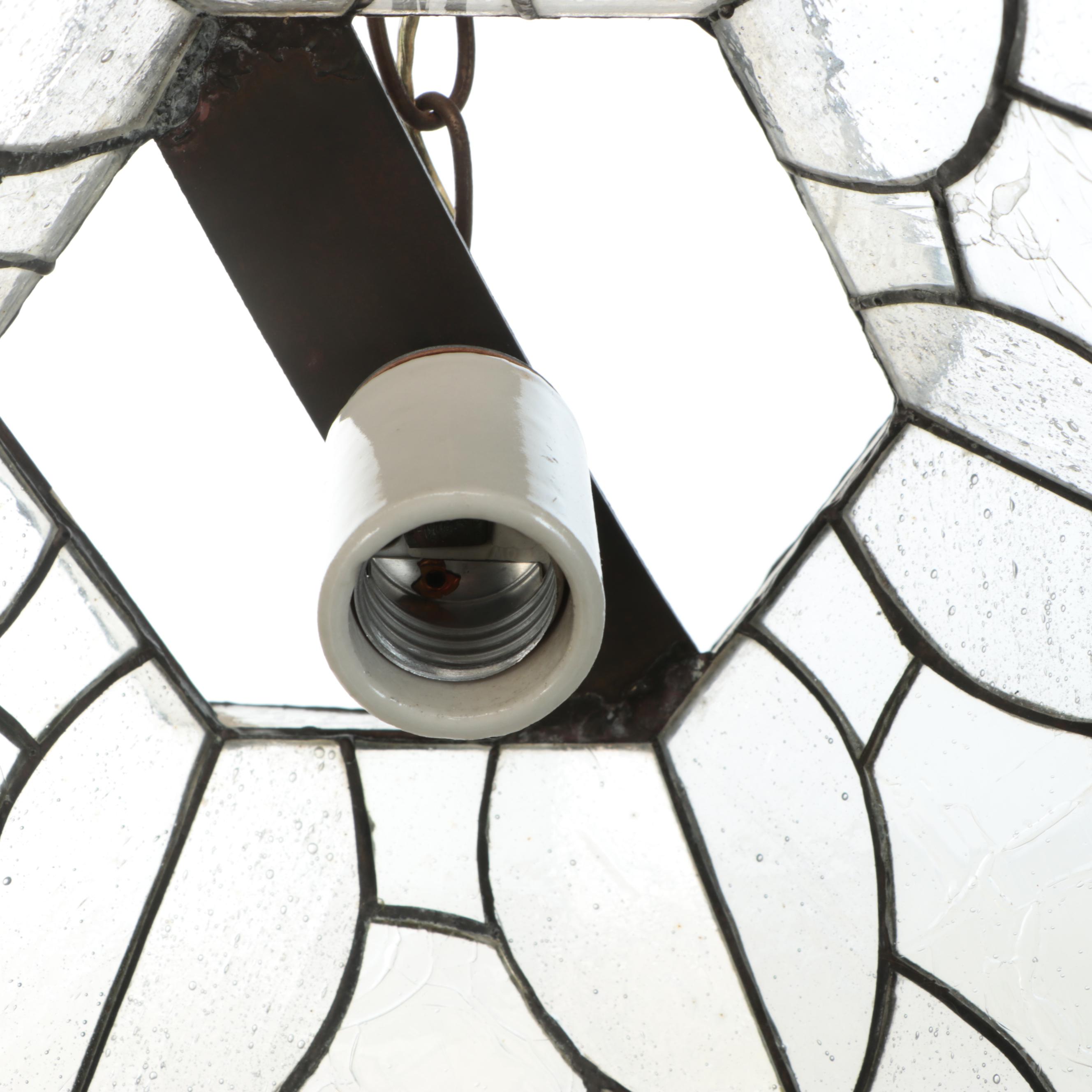 Stained Glass Floral Pendant Light