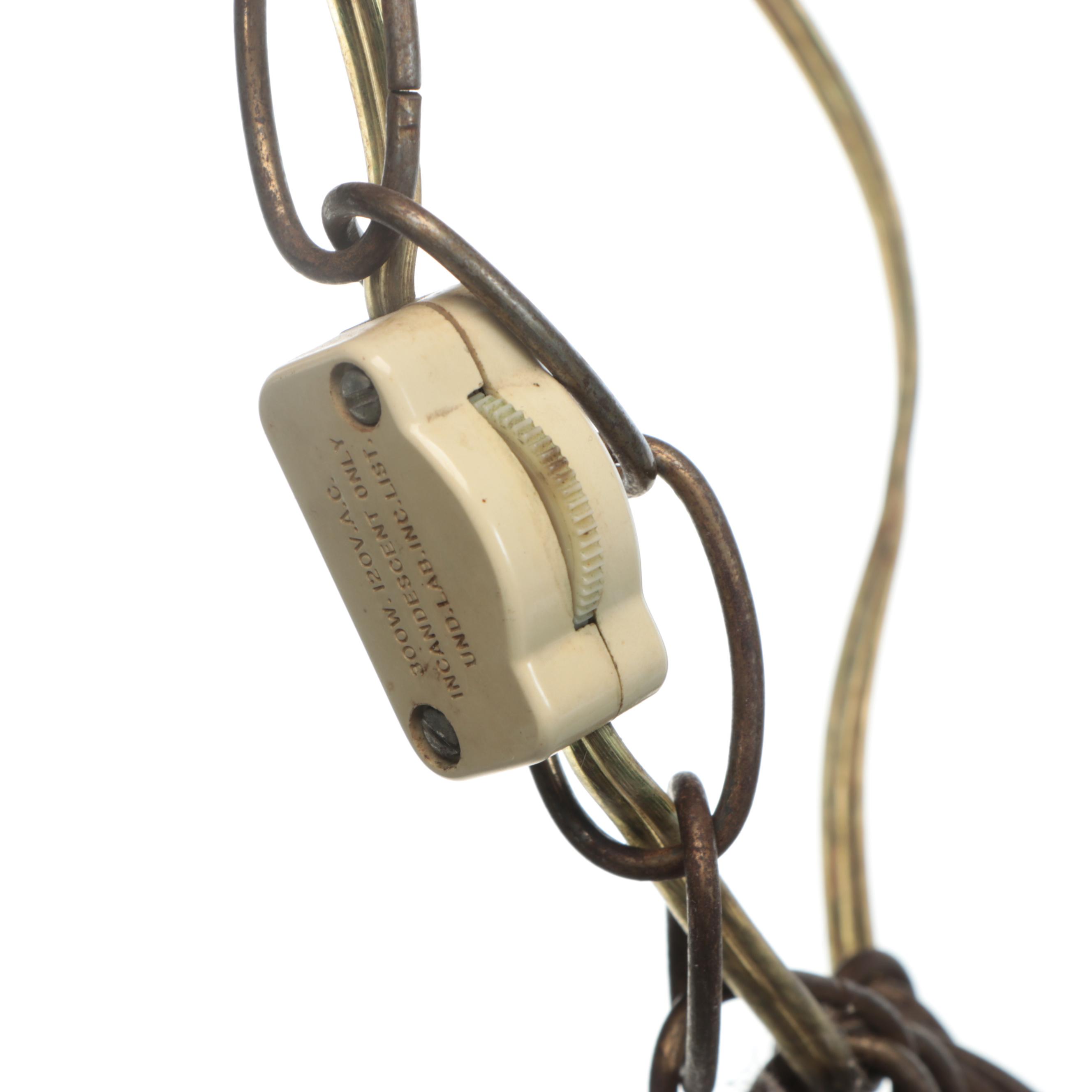 Stained Glass Floral Pendant Light