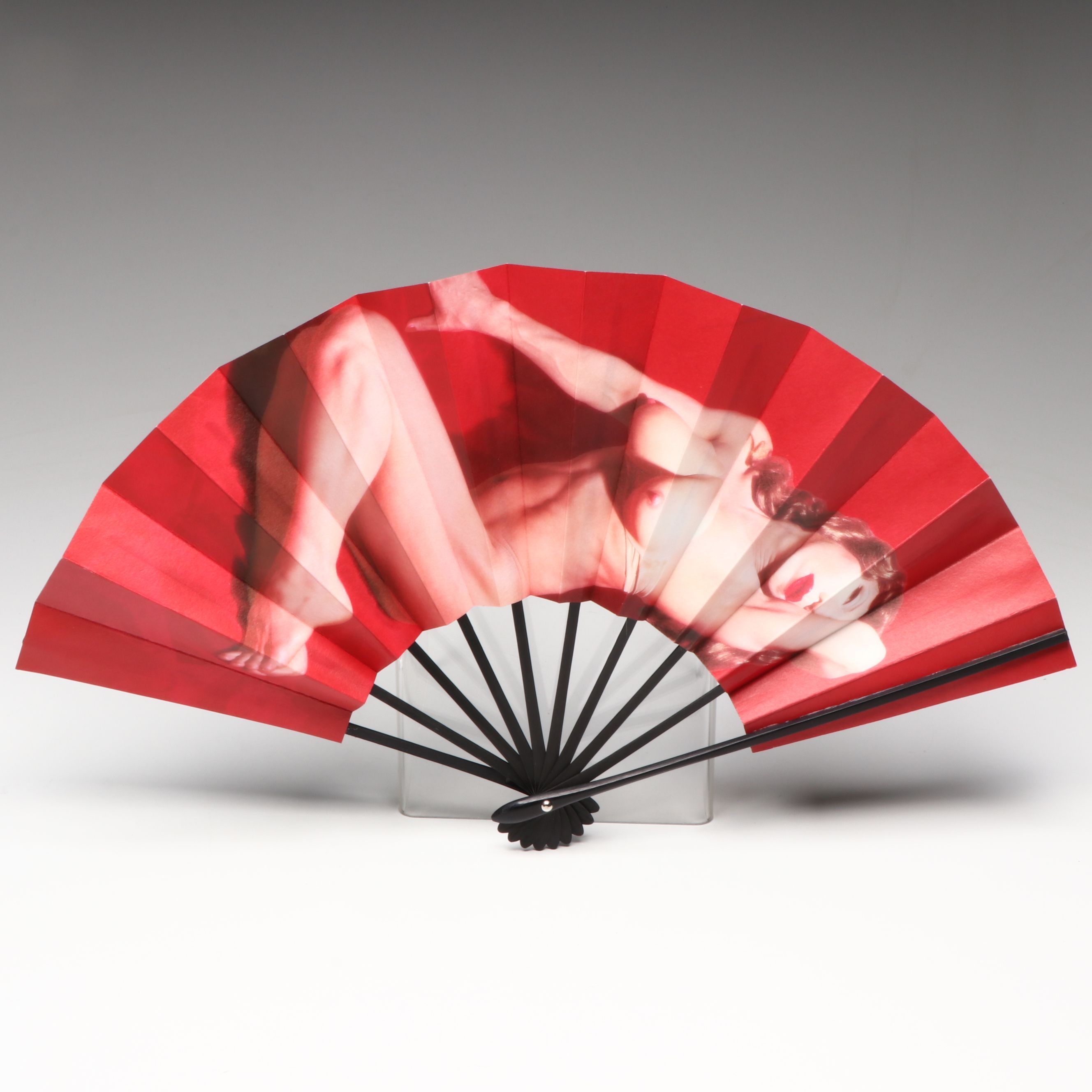 Yasumasa Morimura Fan "Ambiguous Beauty/Aimai-no-bi," 1995