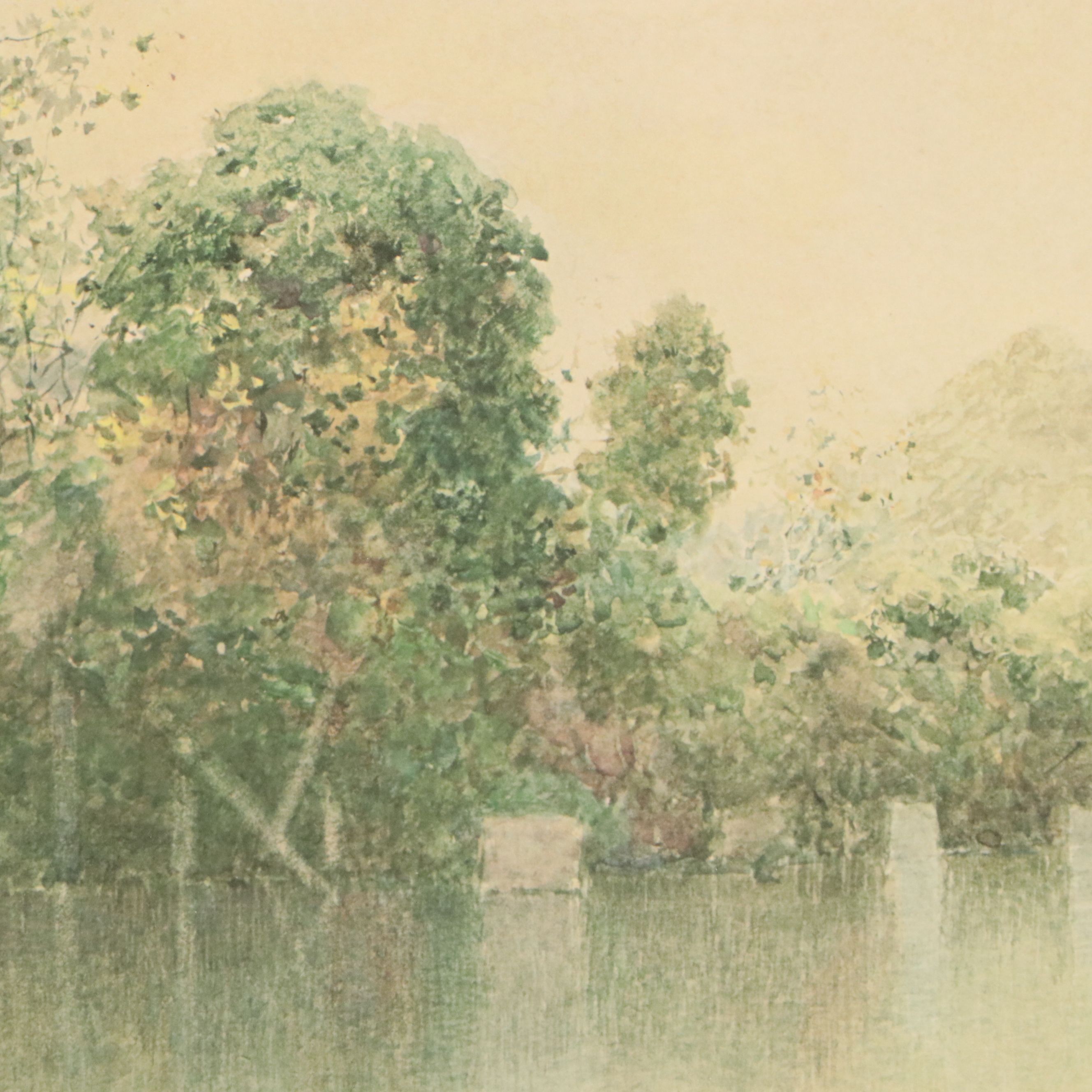 Offset Lithograph After Paul Sawyier "Sweet Lick Mountain," 20th Century