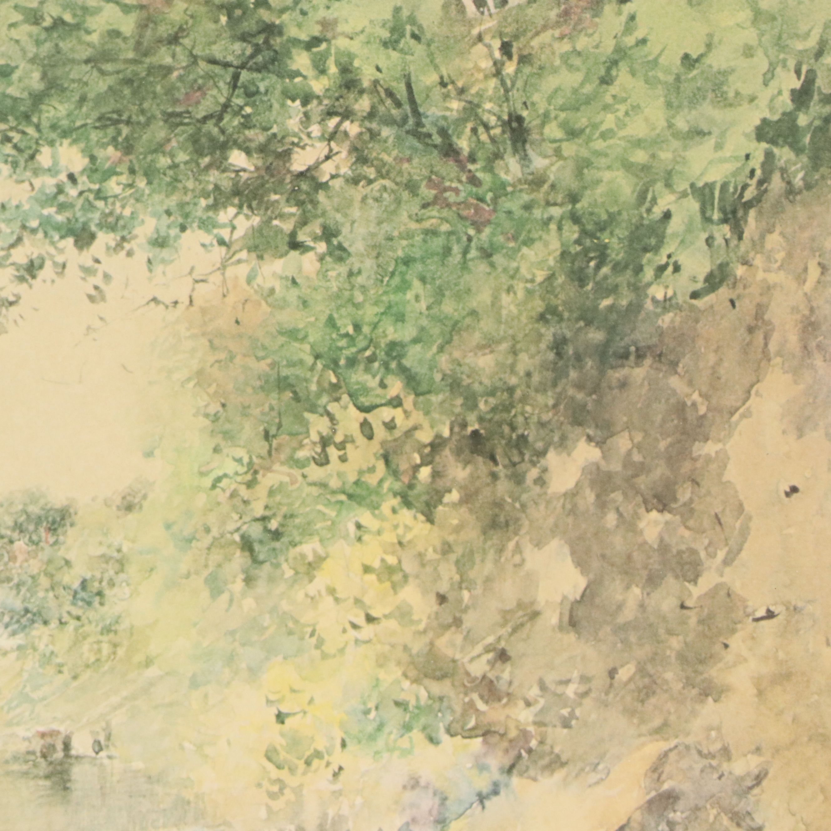 Offset Lithograph After Paul Sawyier "Sweet Lick Mountain," 20th Century