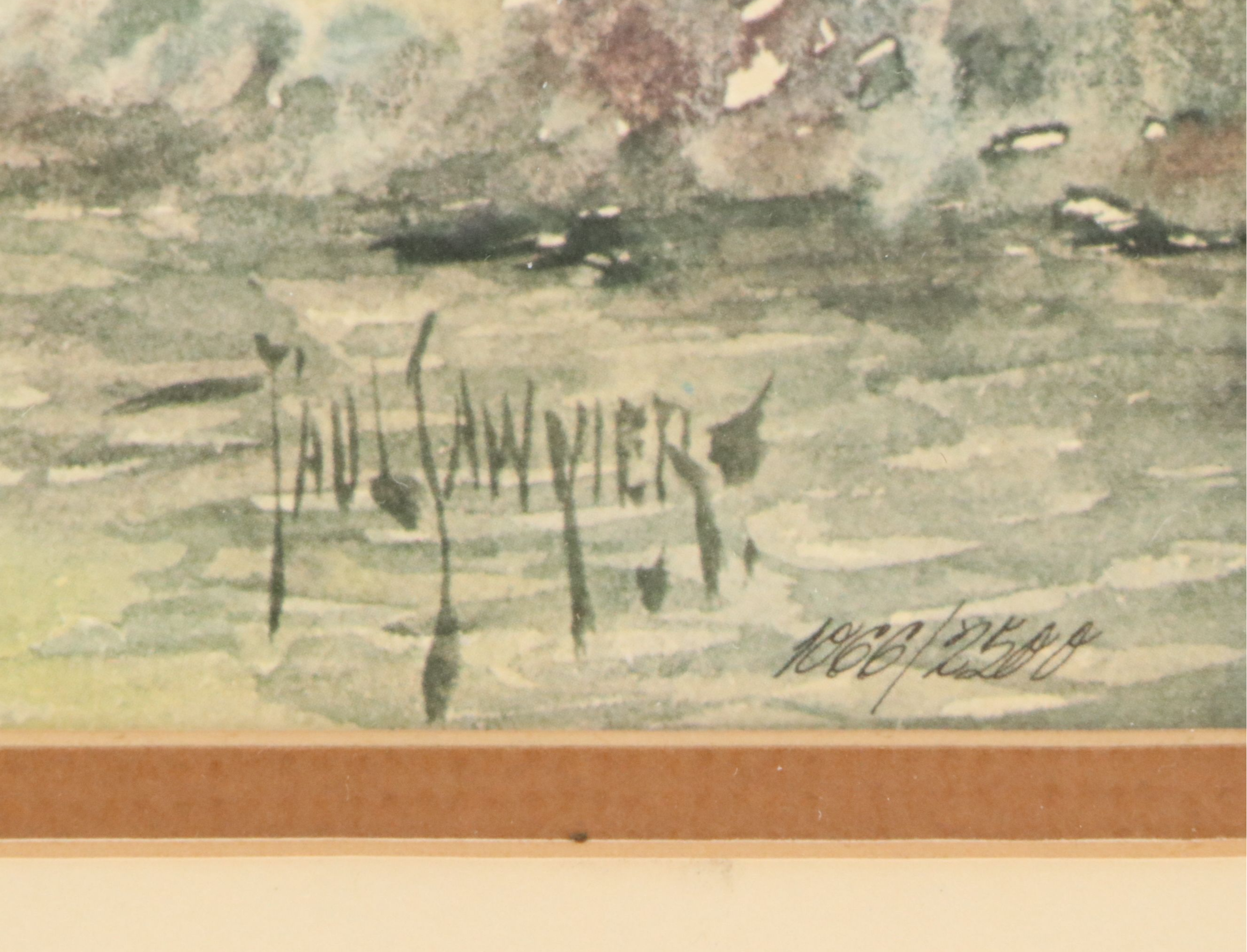 Offset Lithograph After Paul Sawyier "Sweet Lick Mountain," 20th Century