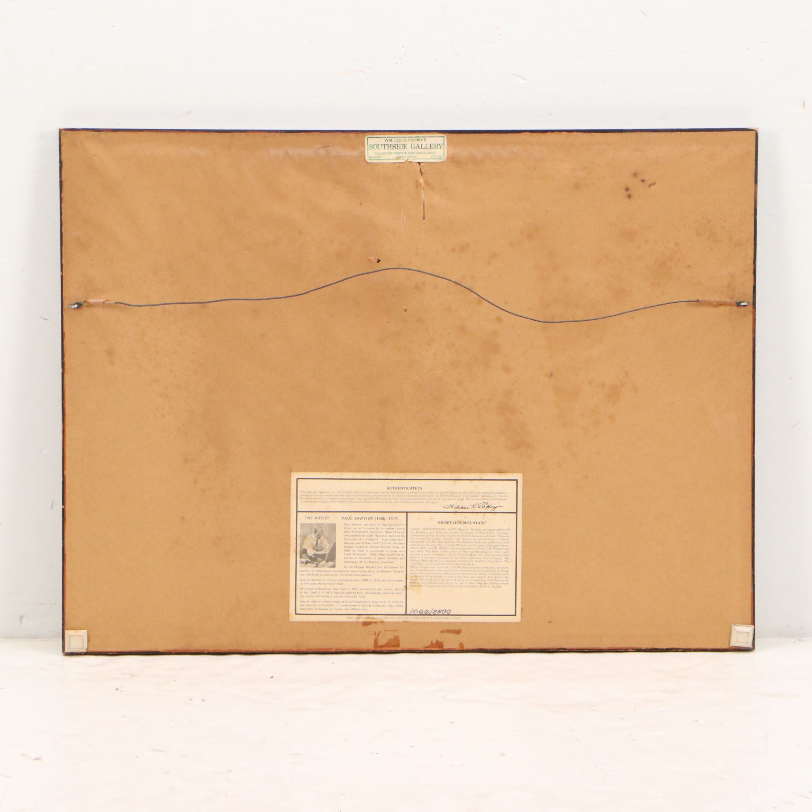 Offset Lithograph After Paul Sawyier "Sweet Lick Mountain," 20th Century