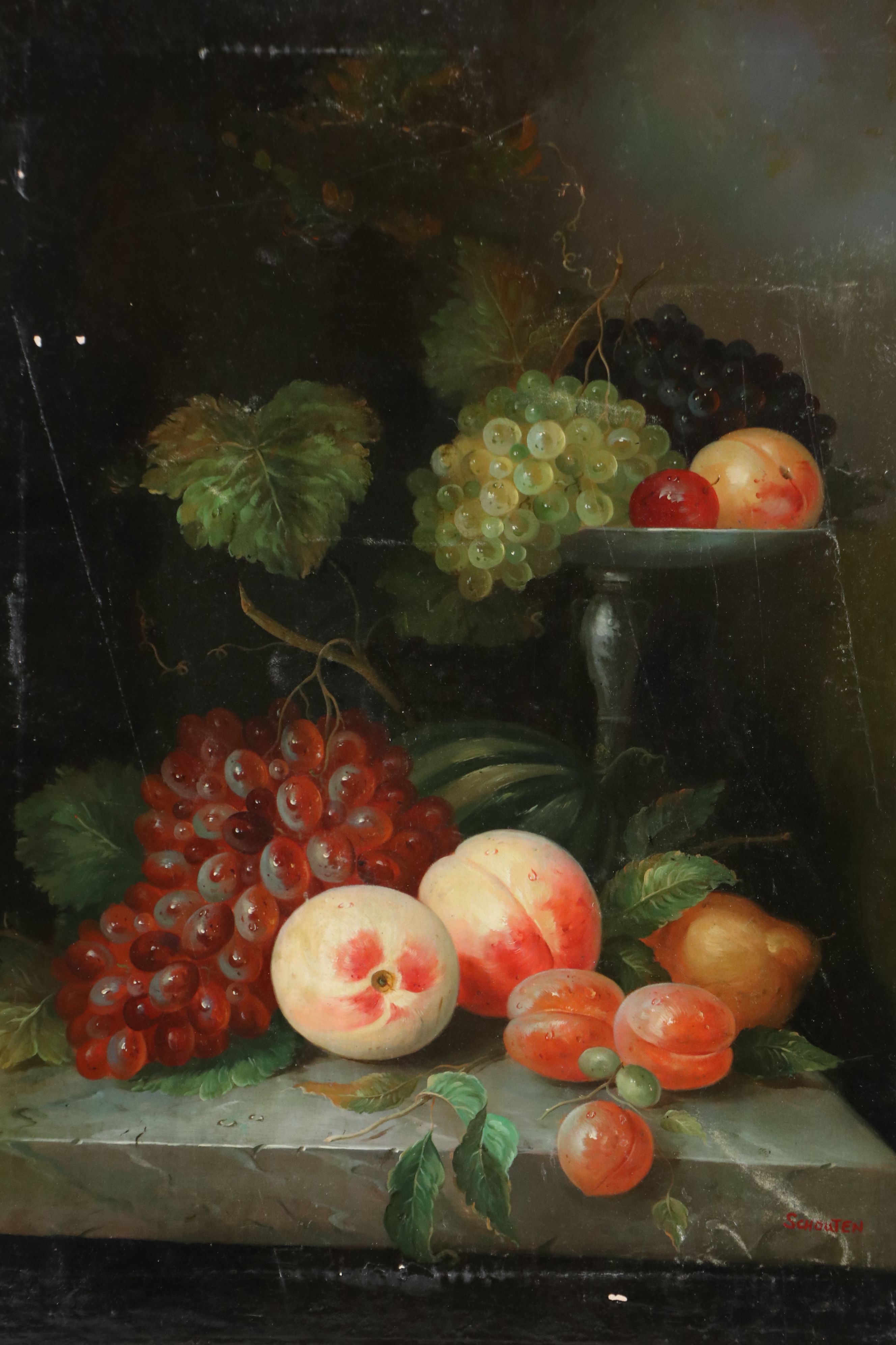 Schouten Still Life Oil Painting "Fruit Galore," 1989