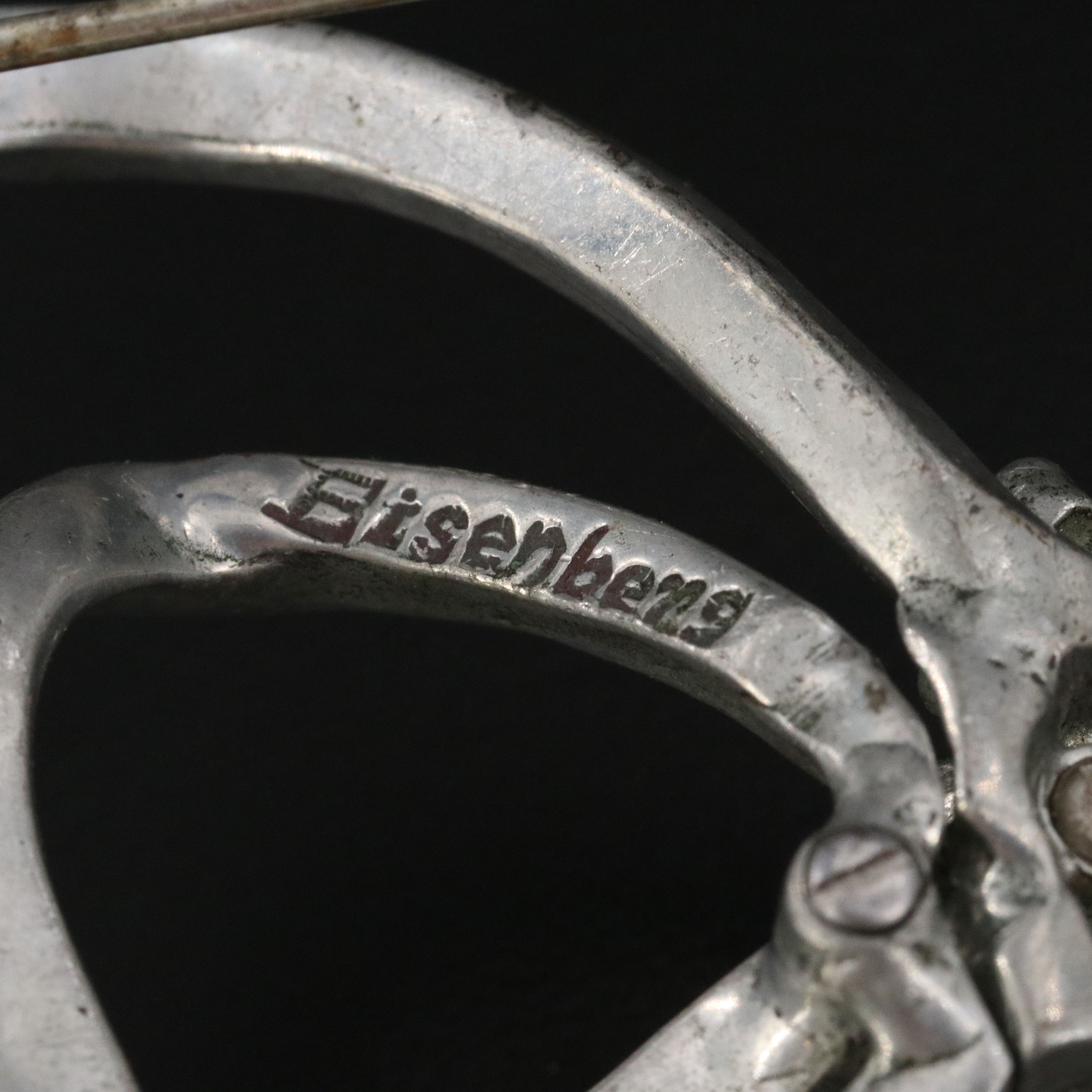 1940s Eisenberg Original Rhinestone Bow Brooch