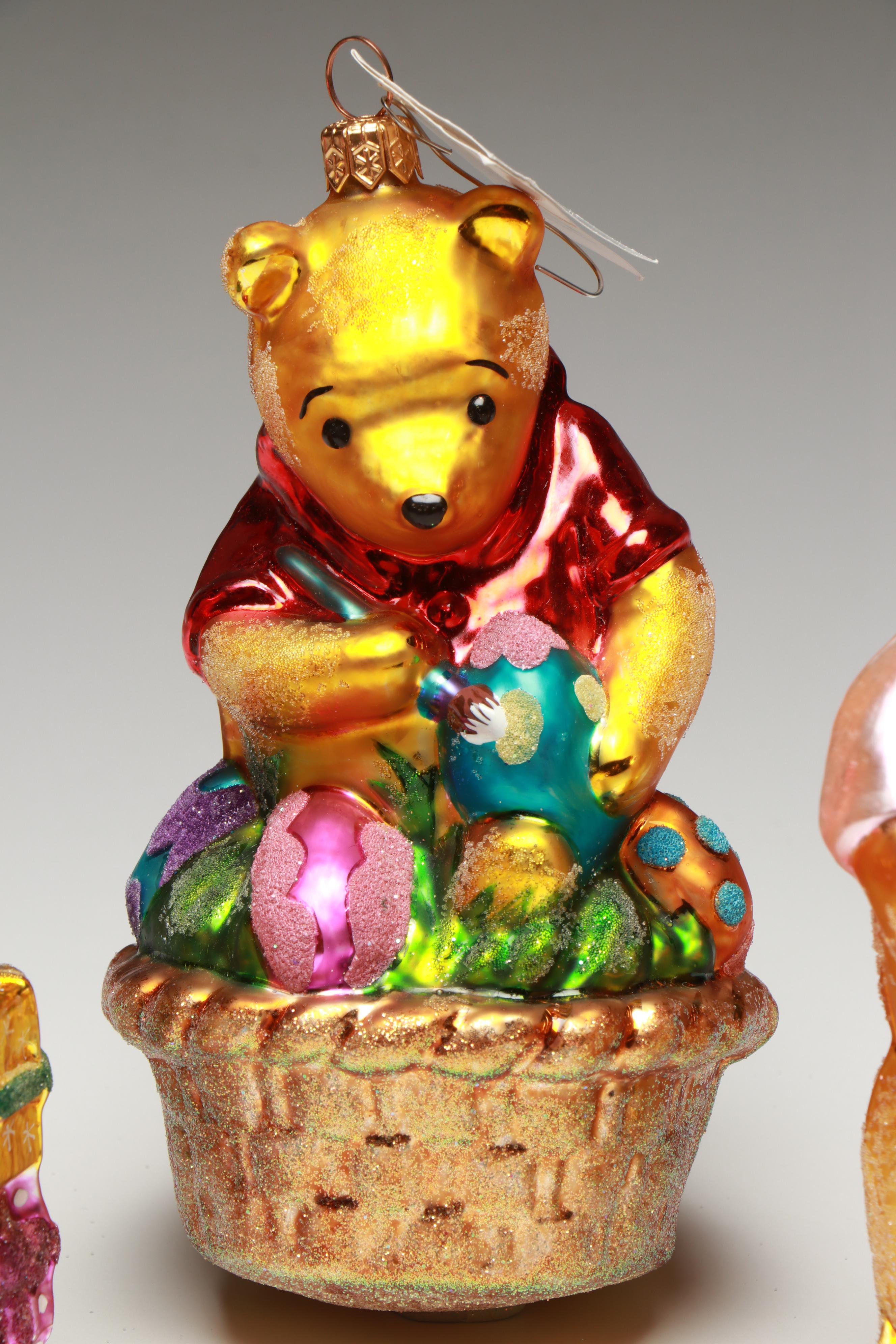 Christopher Radko Winnie the Pooh Glass Ornaments