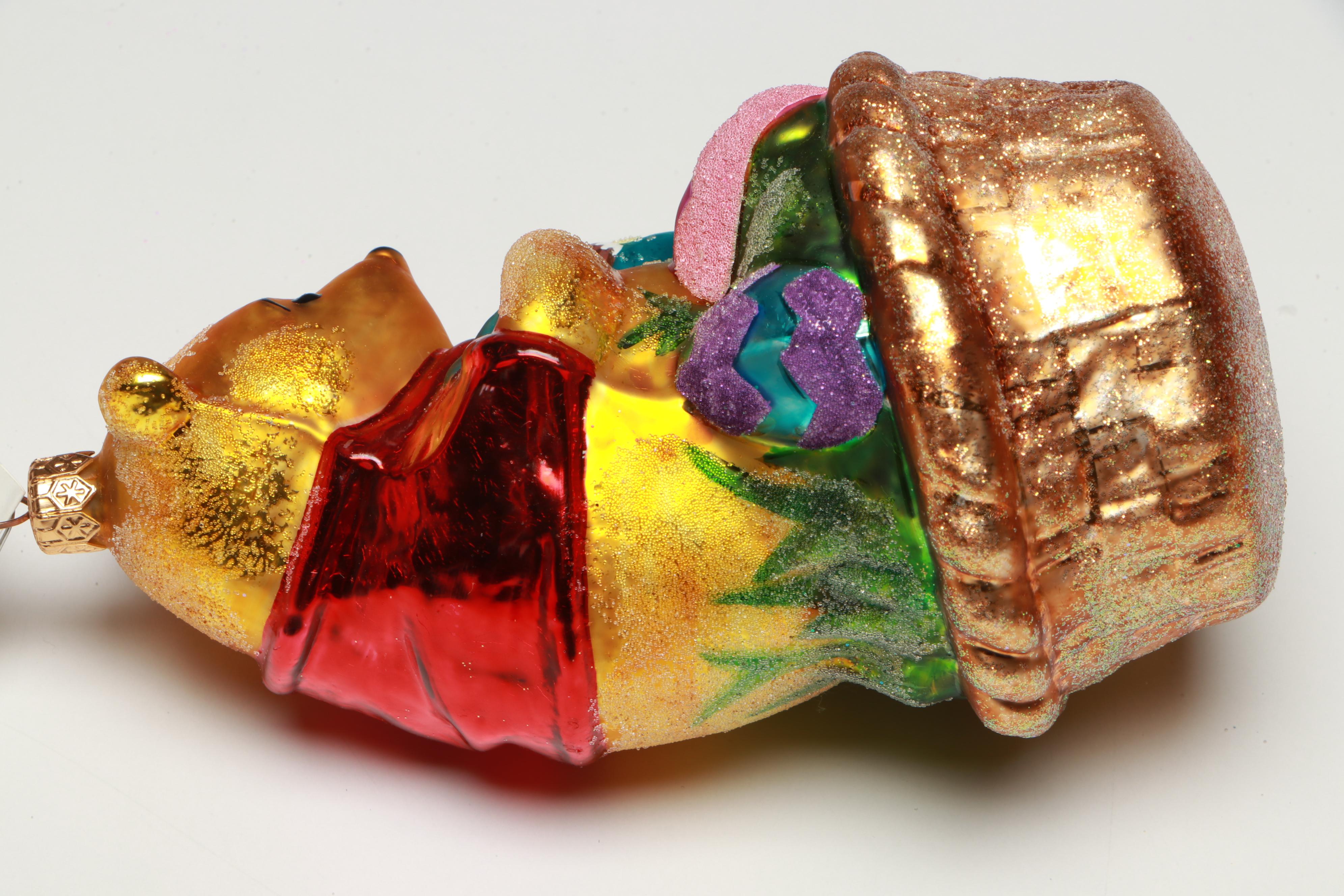 Christopher Radko Winnie the Pooh Glass Ornaments