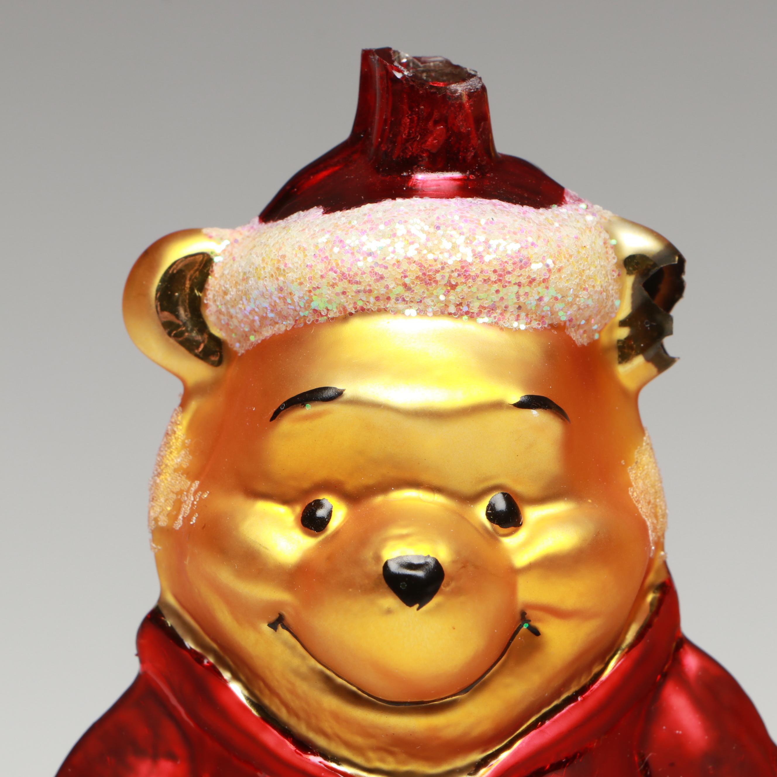 Christopher Radko Winnie the Pooh Glass Ornaments