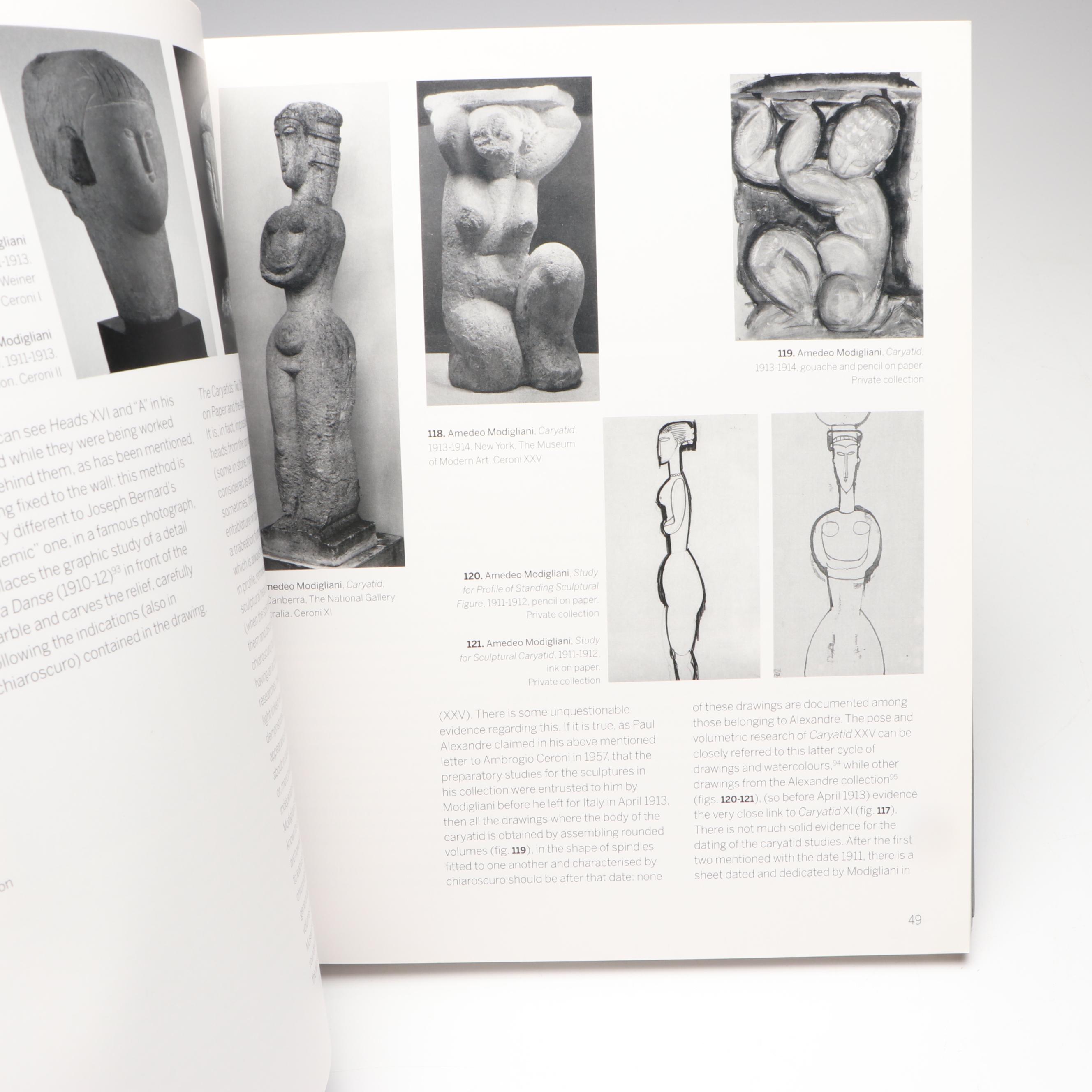 "Modigliani Sculptor" Edited by Gabriella Belli et al., 2010