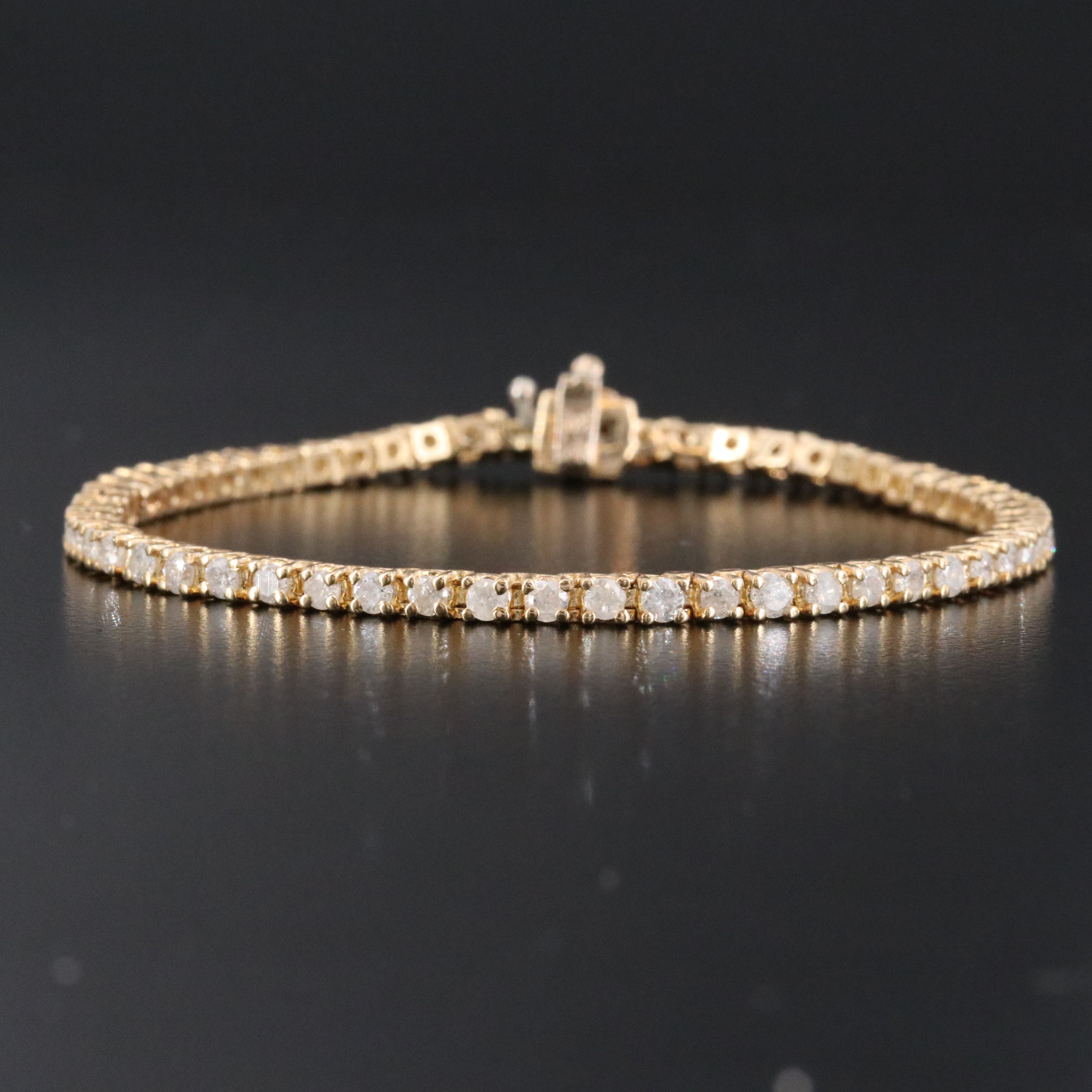 14K 2.85 CTW Diamond Line Bracelet