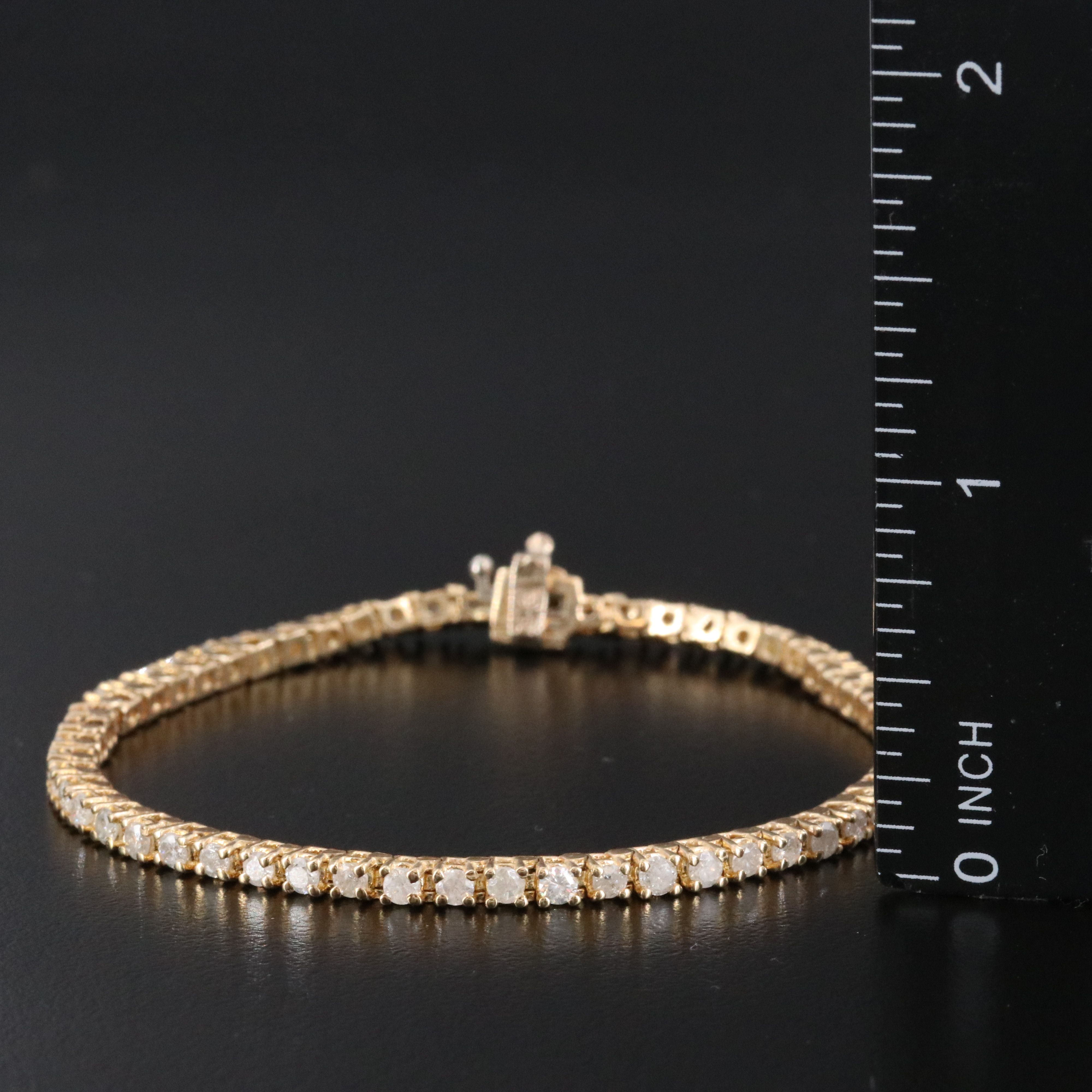 14K 2.85 CTW Diamond Line Bracelet