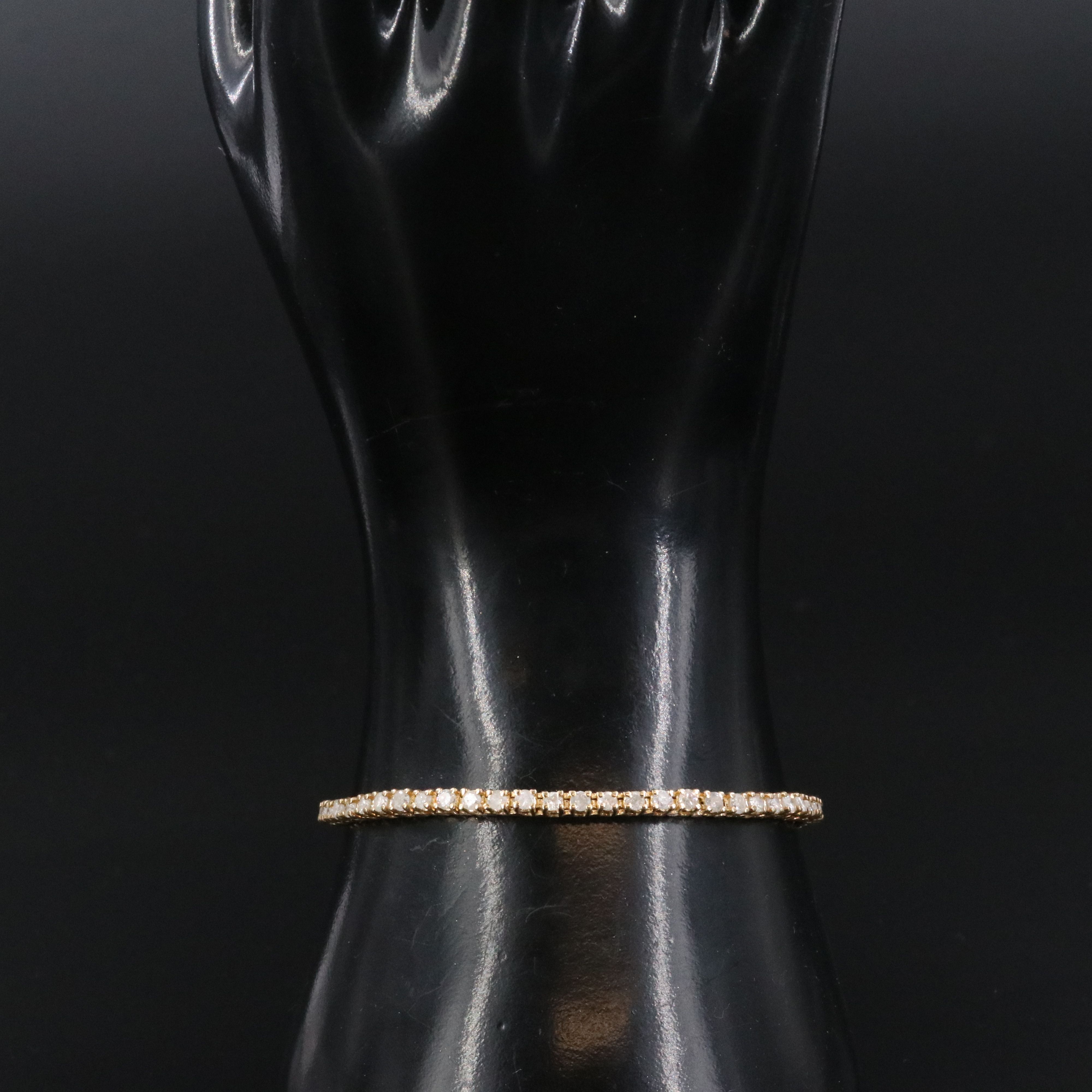 14K 2.85 CTW Diamond Line Bracelet