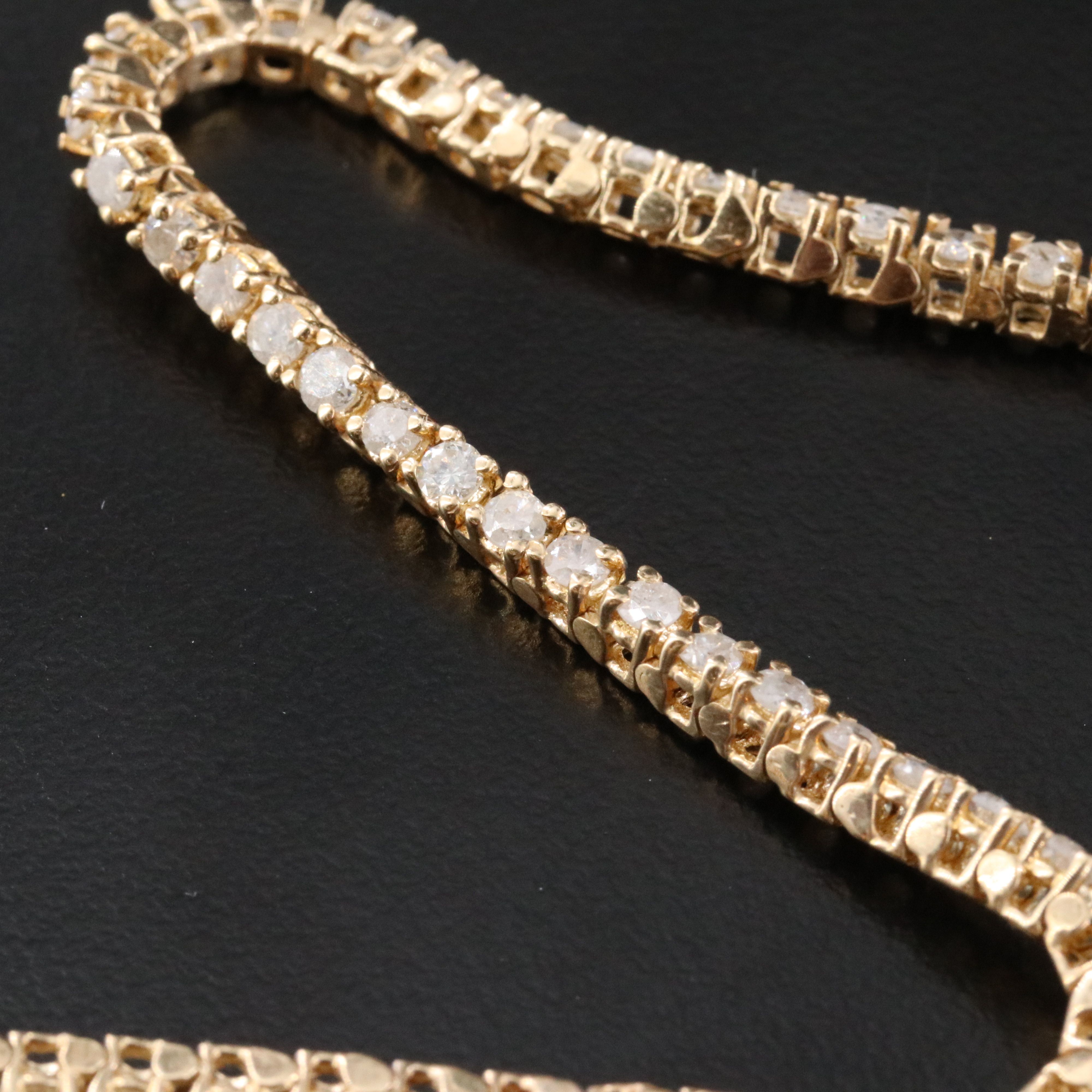 14K 2.85 CTW Diamond Line Bracelet