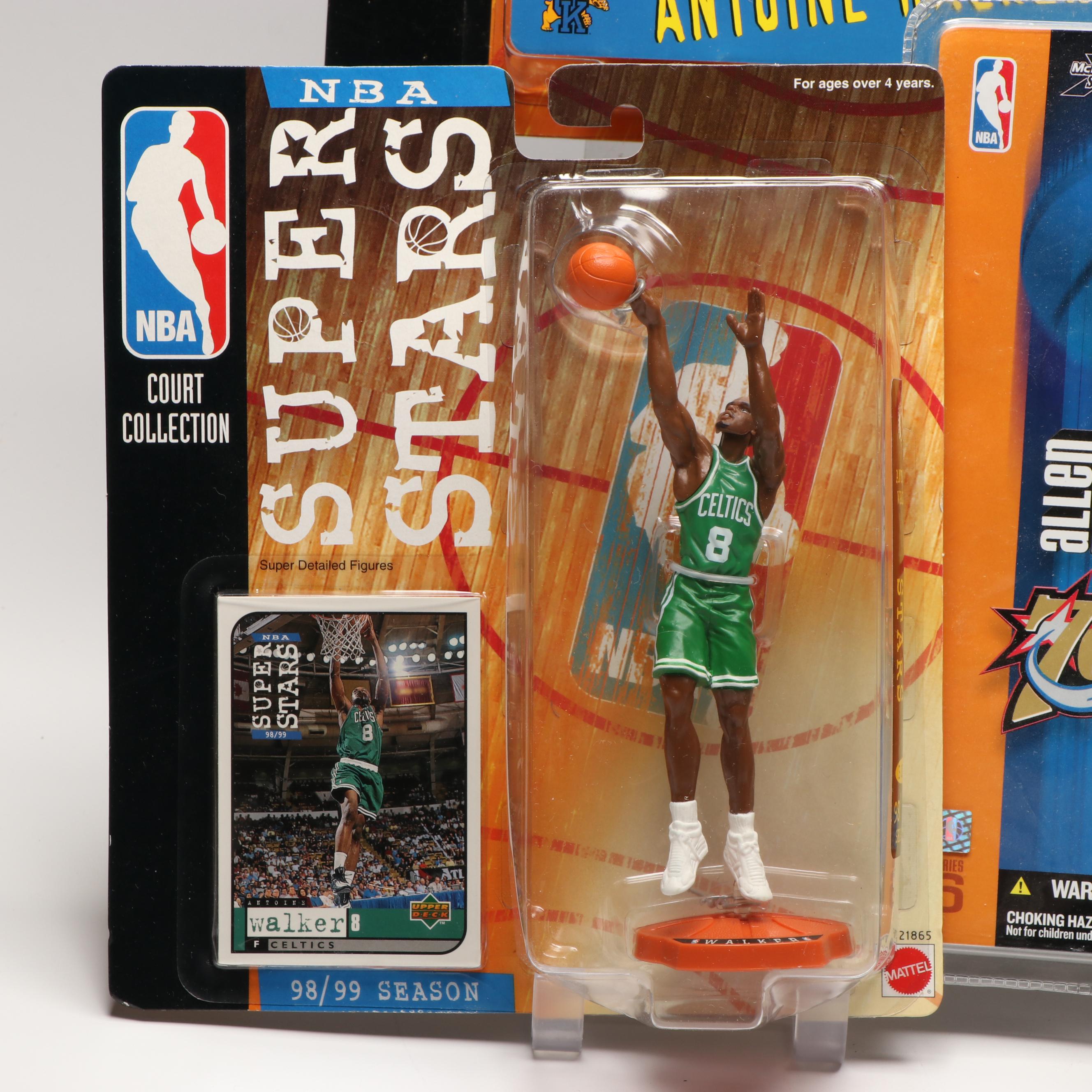 Mattel Vince Carter, Antoine Walker and Kobe Bryant with Other NBA Figures
