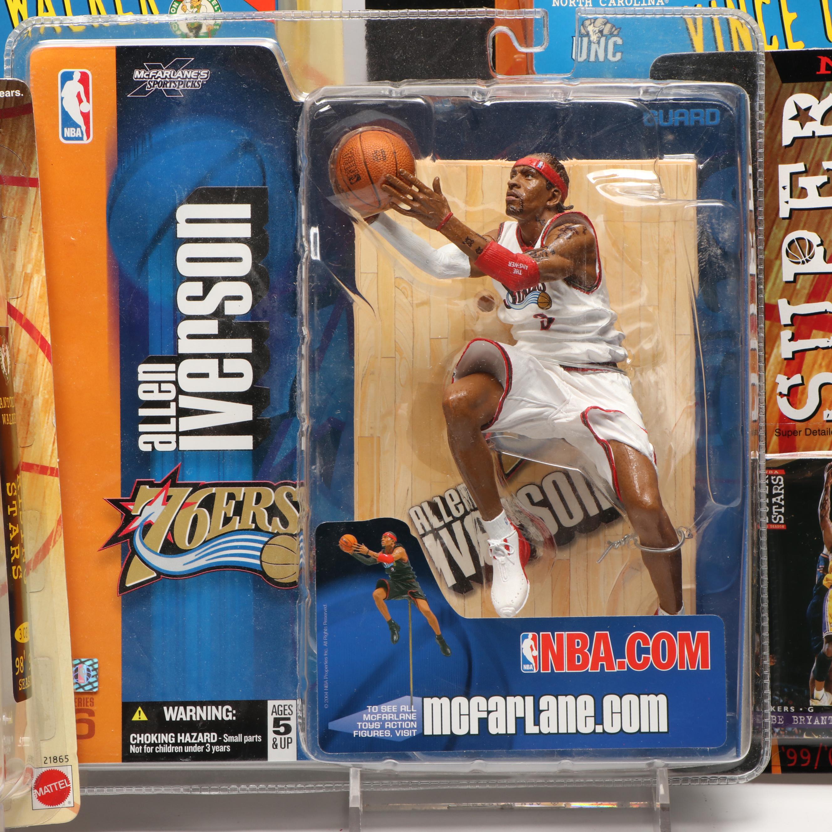 Mattel Vince Carter, Antoine Walker and Kobe Bryant with Other NBA Figures