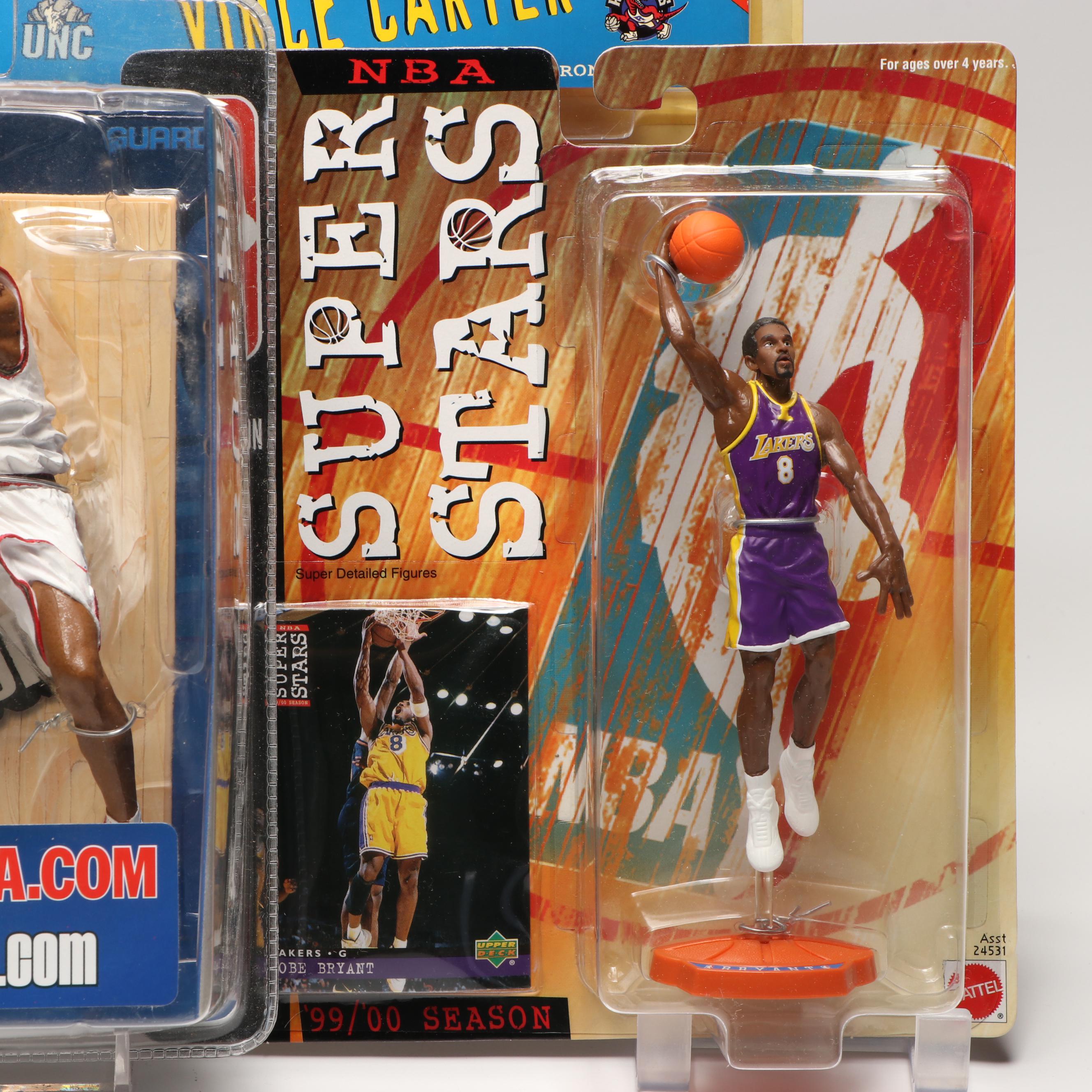 Mattel Vince Carter, Antoine Walker and Kobe Bryant with Other NBA Figures