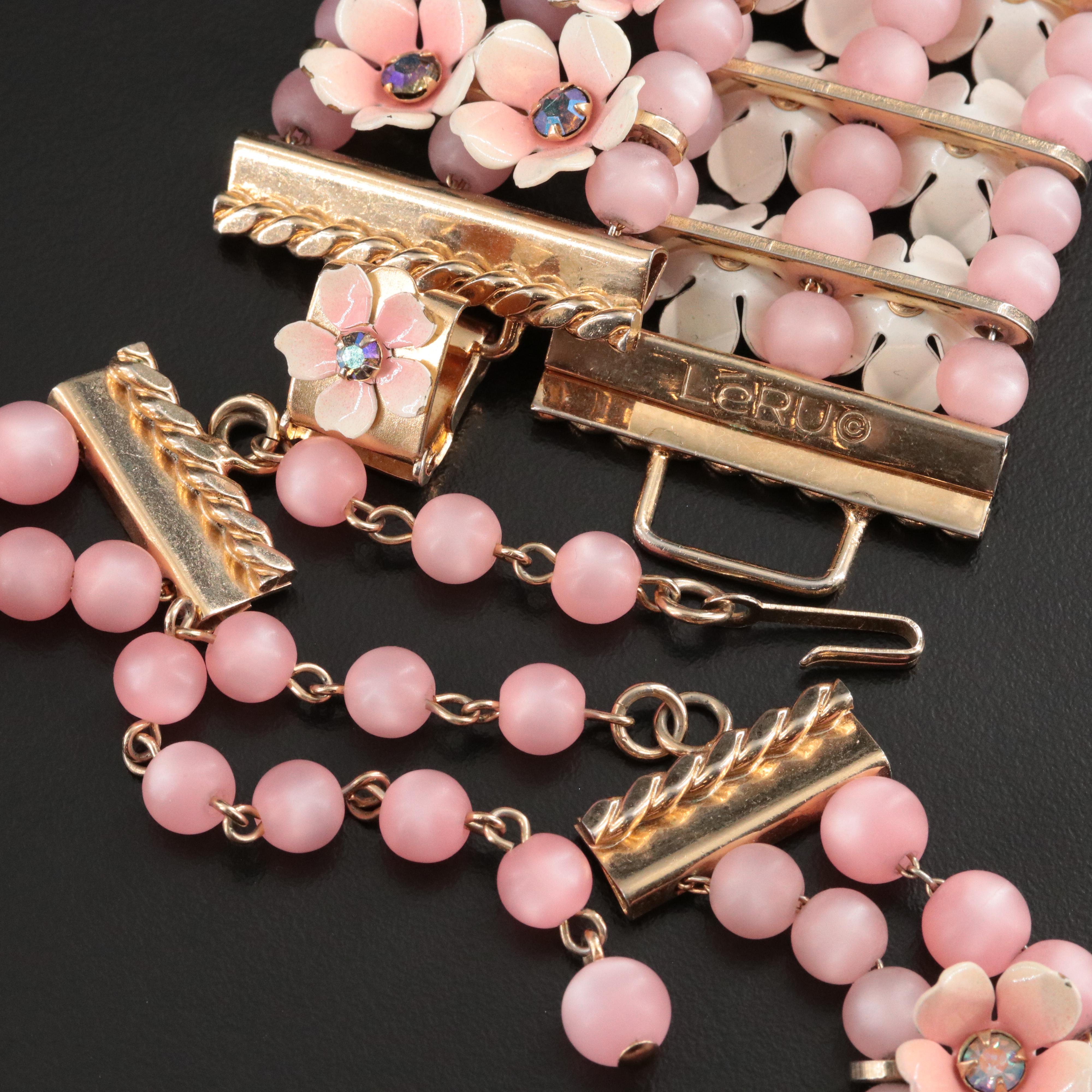 Vintage Lé Ru Rhinestone Demi-Parure