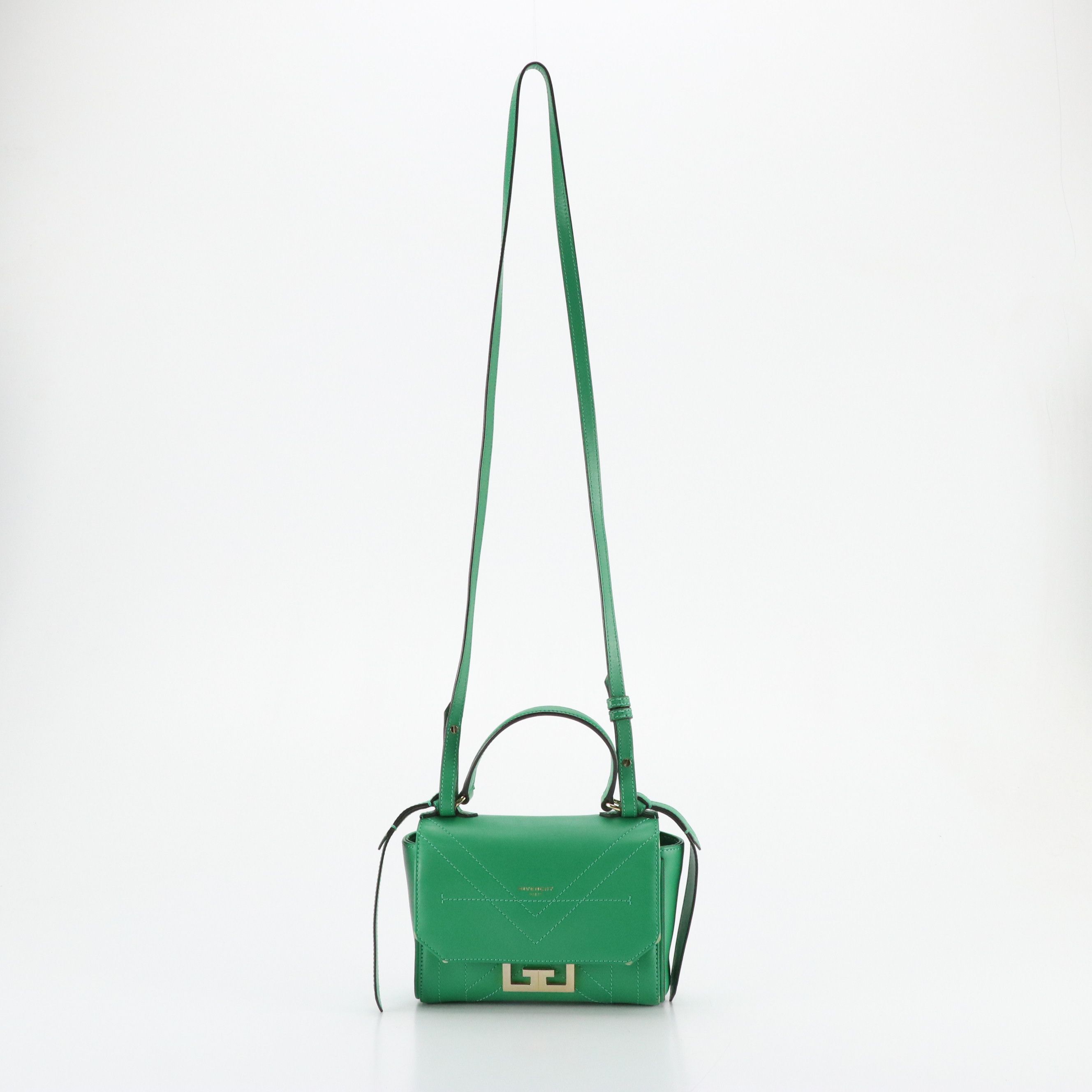 Givenchy Mini Eden Two-Way Satchel in "Grass Green" Lambskin Leather