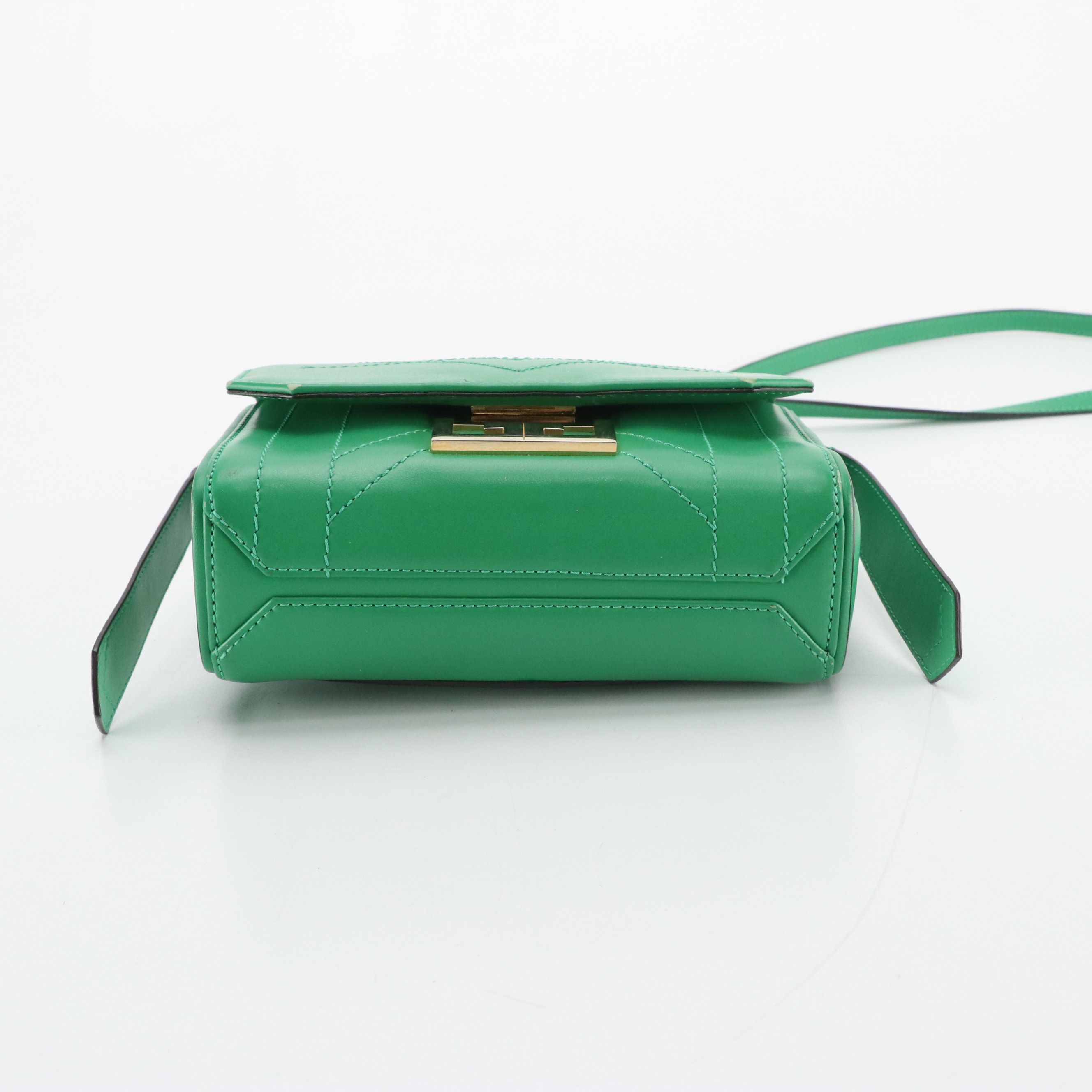 Givenchy Mini Eden Two-Way Satchel in "Grass Green" Lambskin Leather