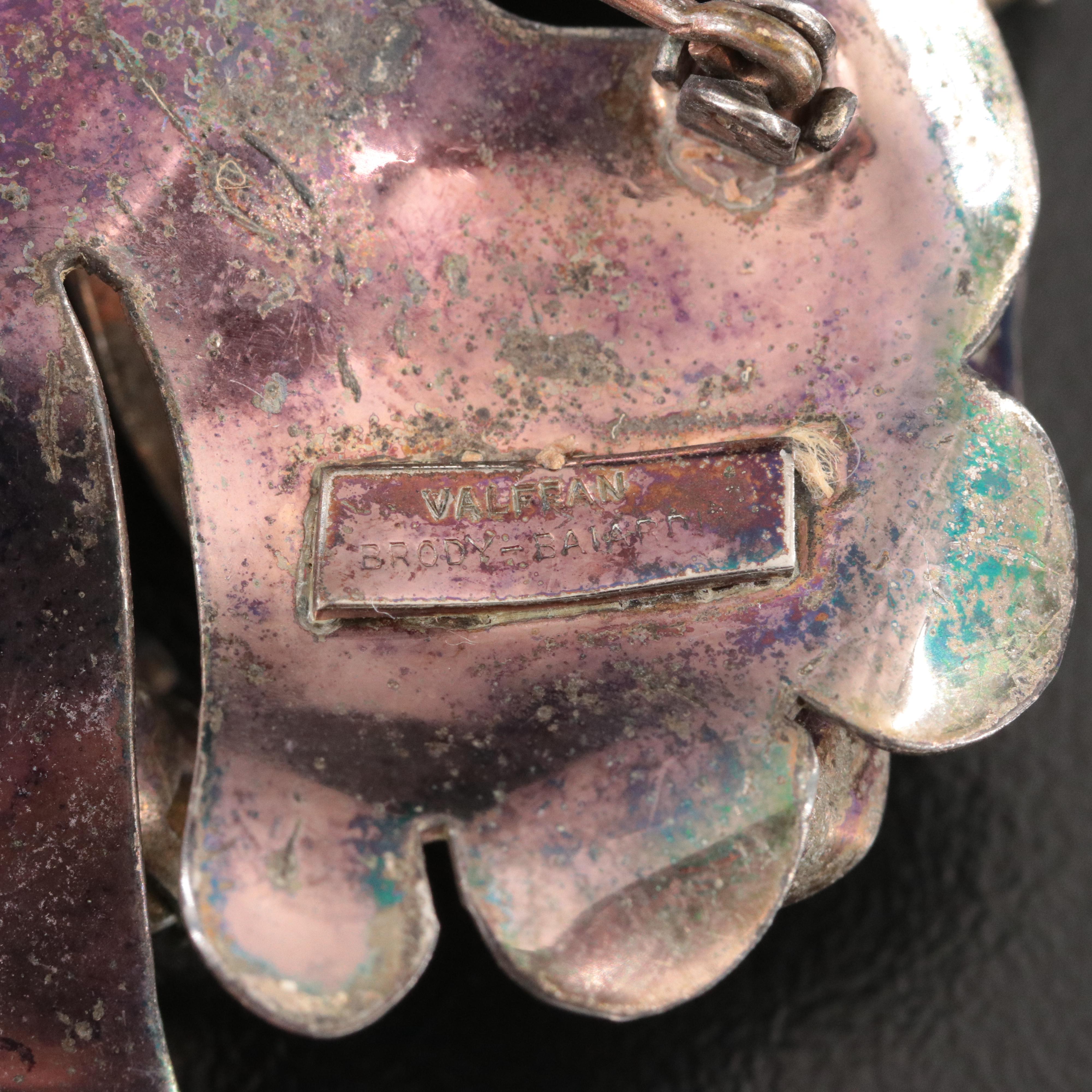 Vintage Sterling Rhinestone Brooches