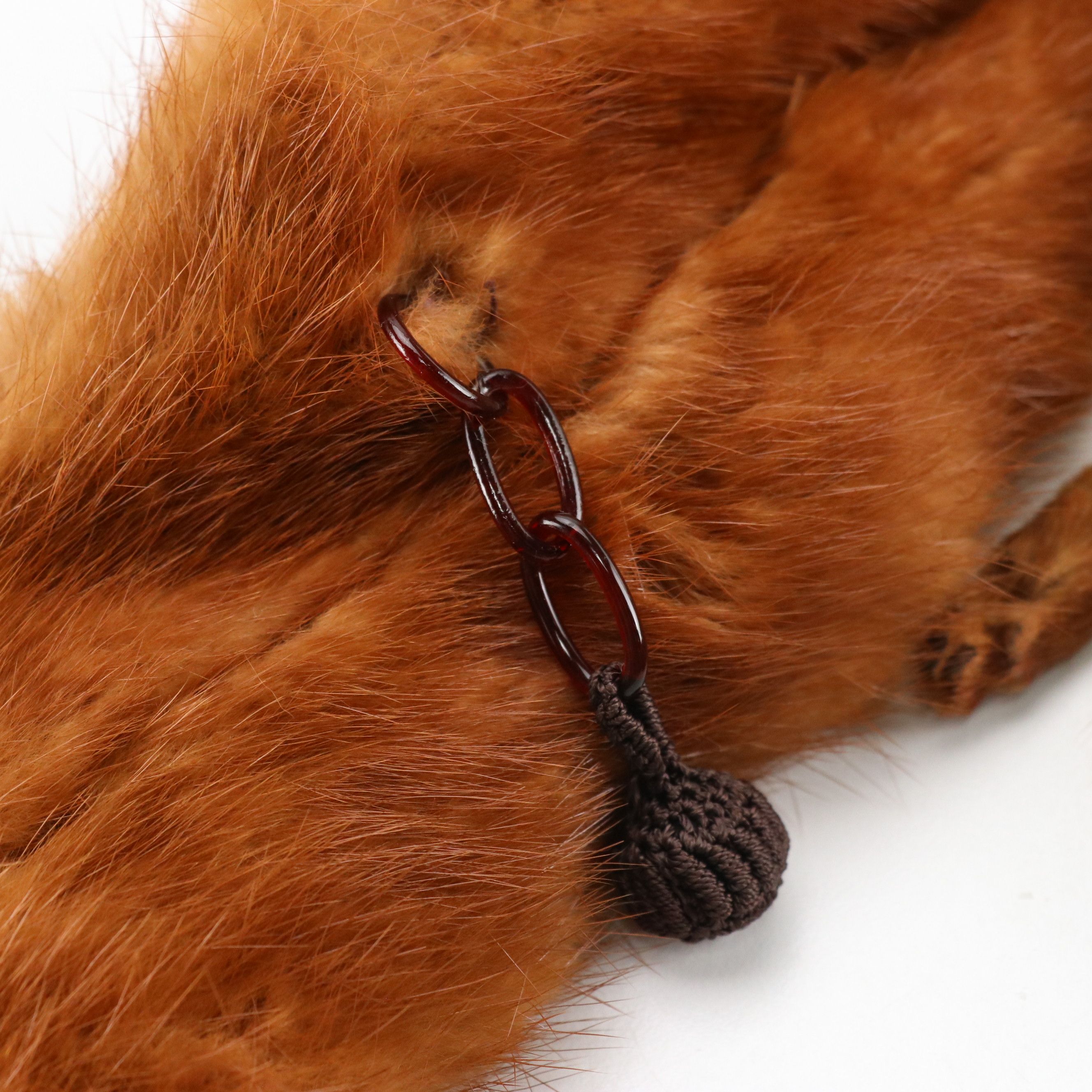 Pogue's Cincinnati & Royal Pastel Vintage Mink Collars, Full Pieced Mink Stole