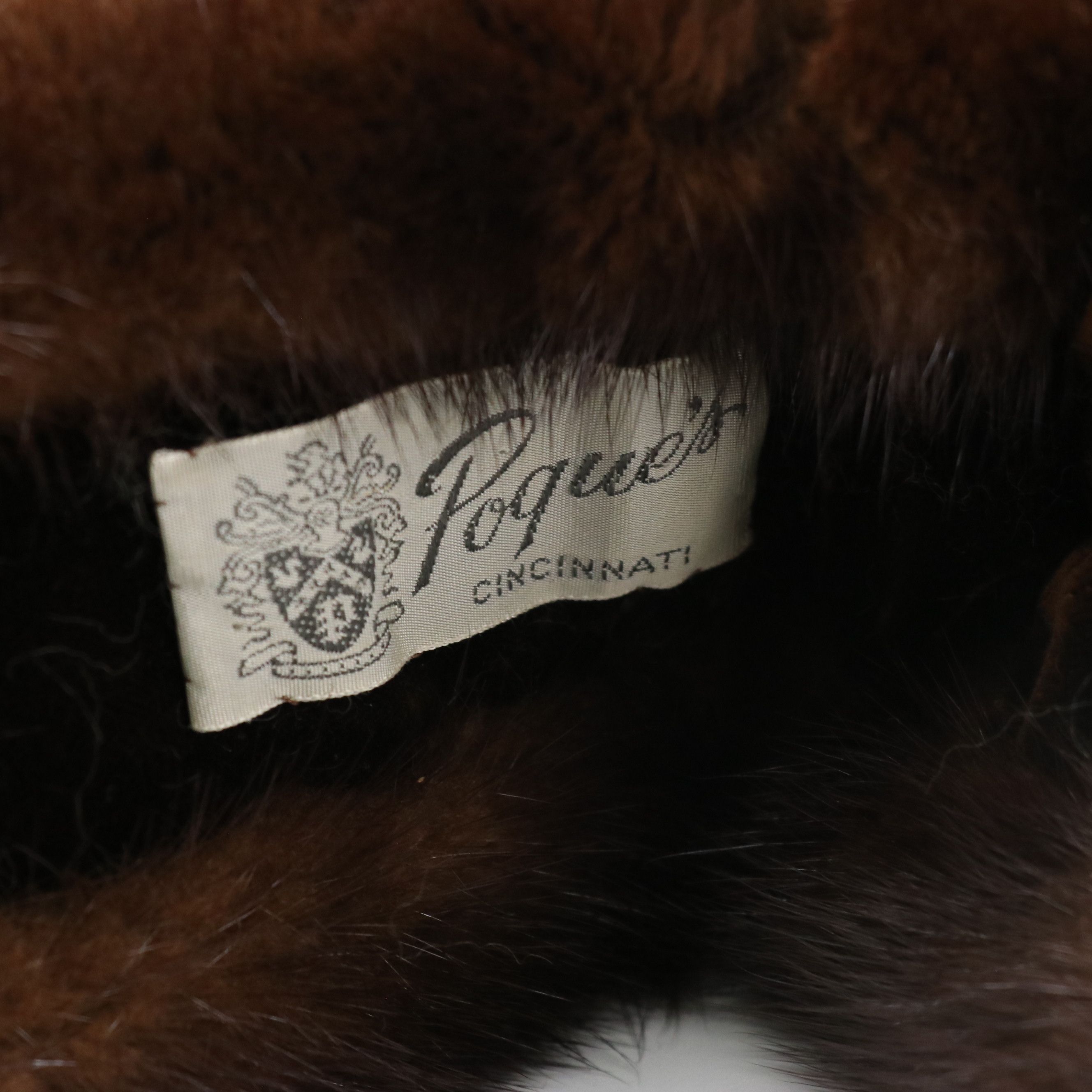 Pogue's Cincinnati & Royal Pastel Vintage Mink Collars, Full Pieced Mink Stole