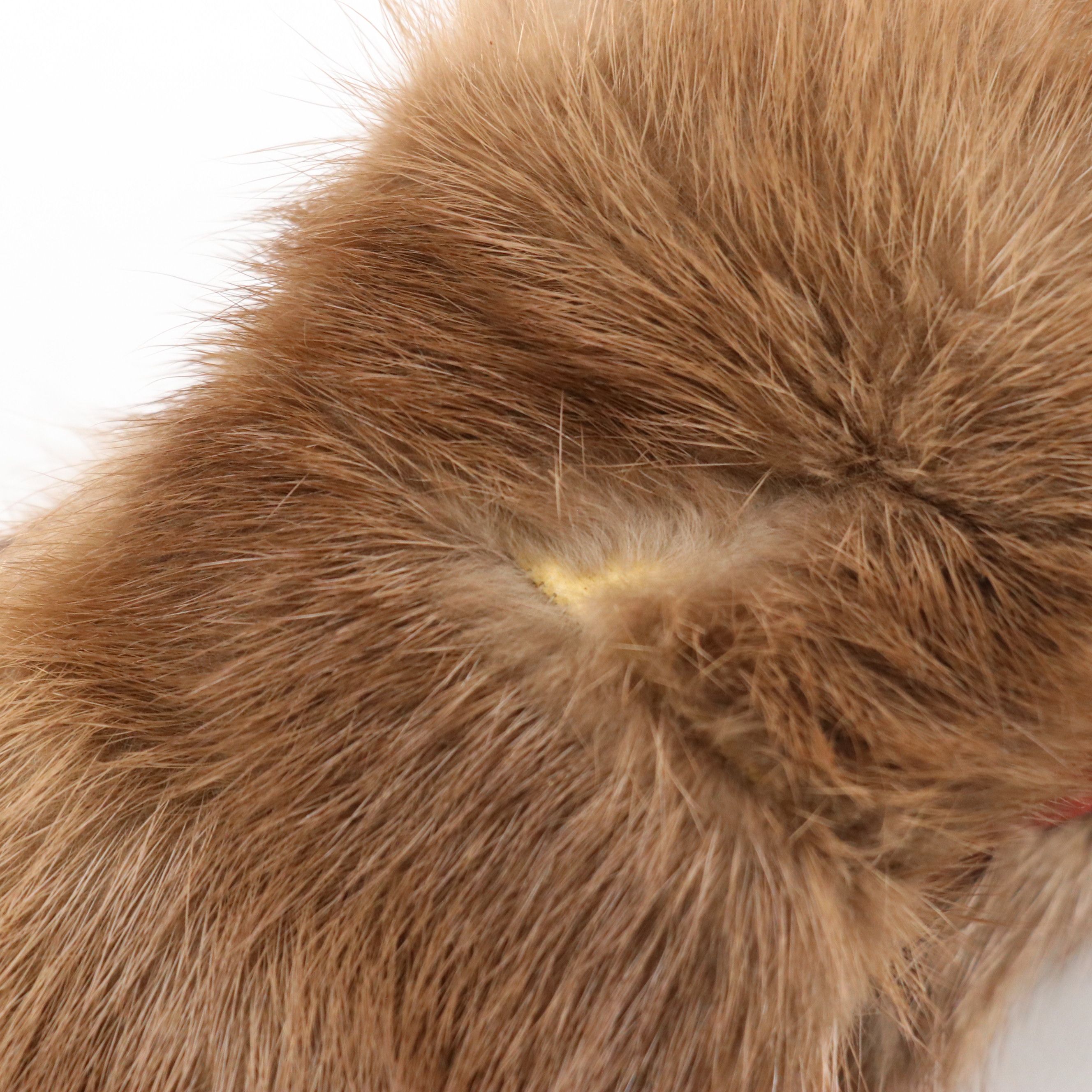 Pogue's Cincinnati & Royal Pastel Vintage Mink Collars, Full Pieced Mink Stole