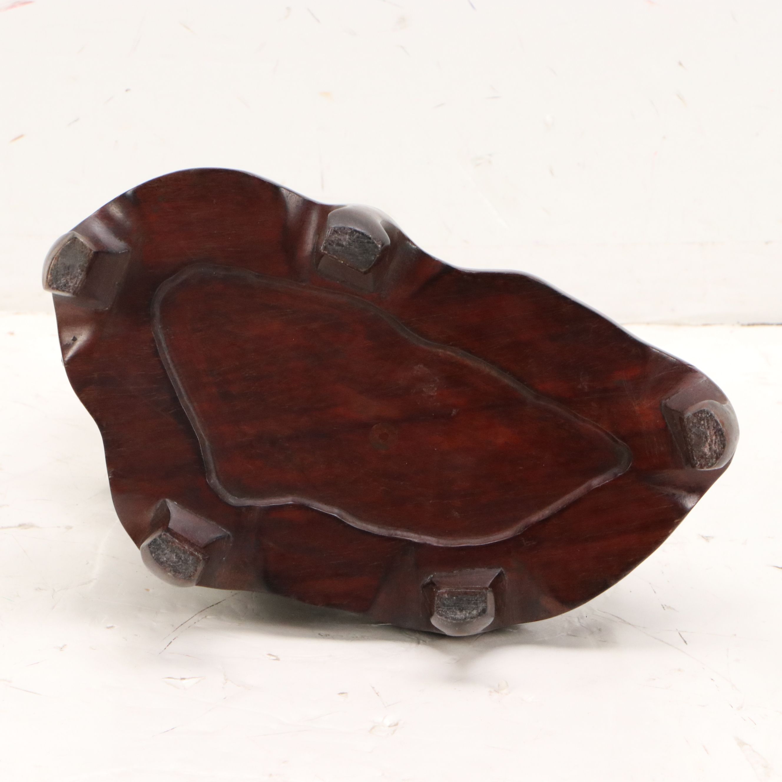 Chinese Scholar's Stone with Fitted Wood Pedestal