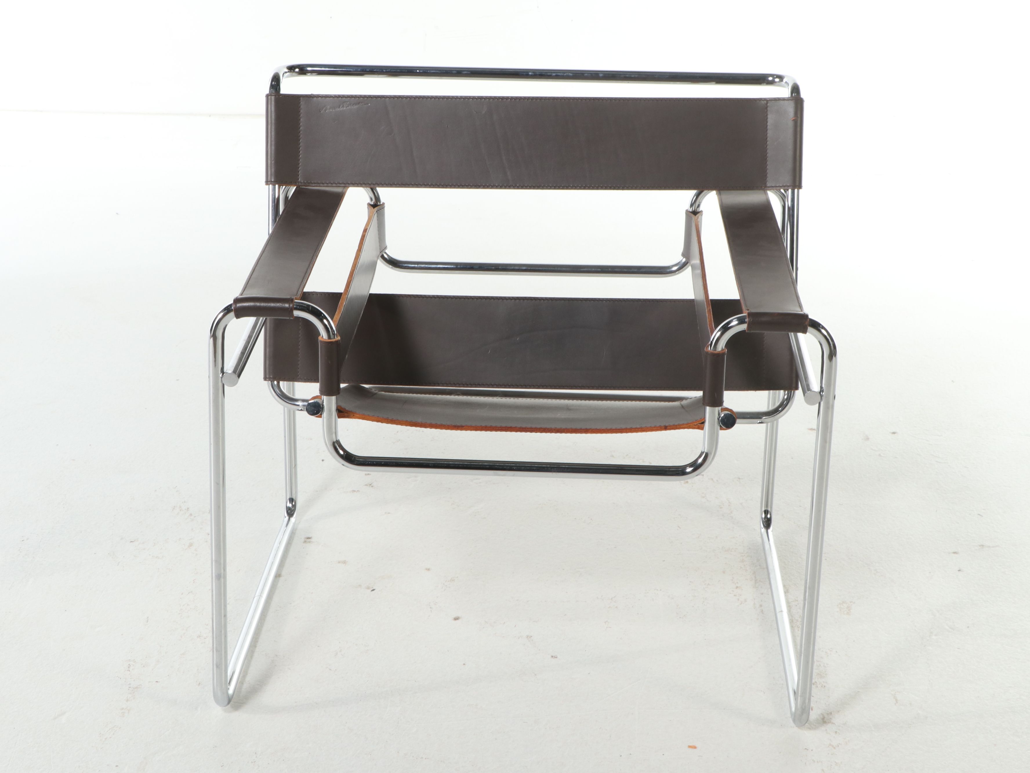 Marcel Breuer for Knoll Chrome and Leather Wassily Chair