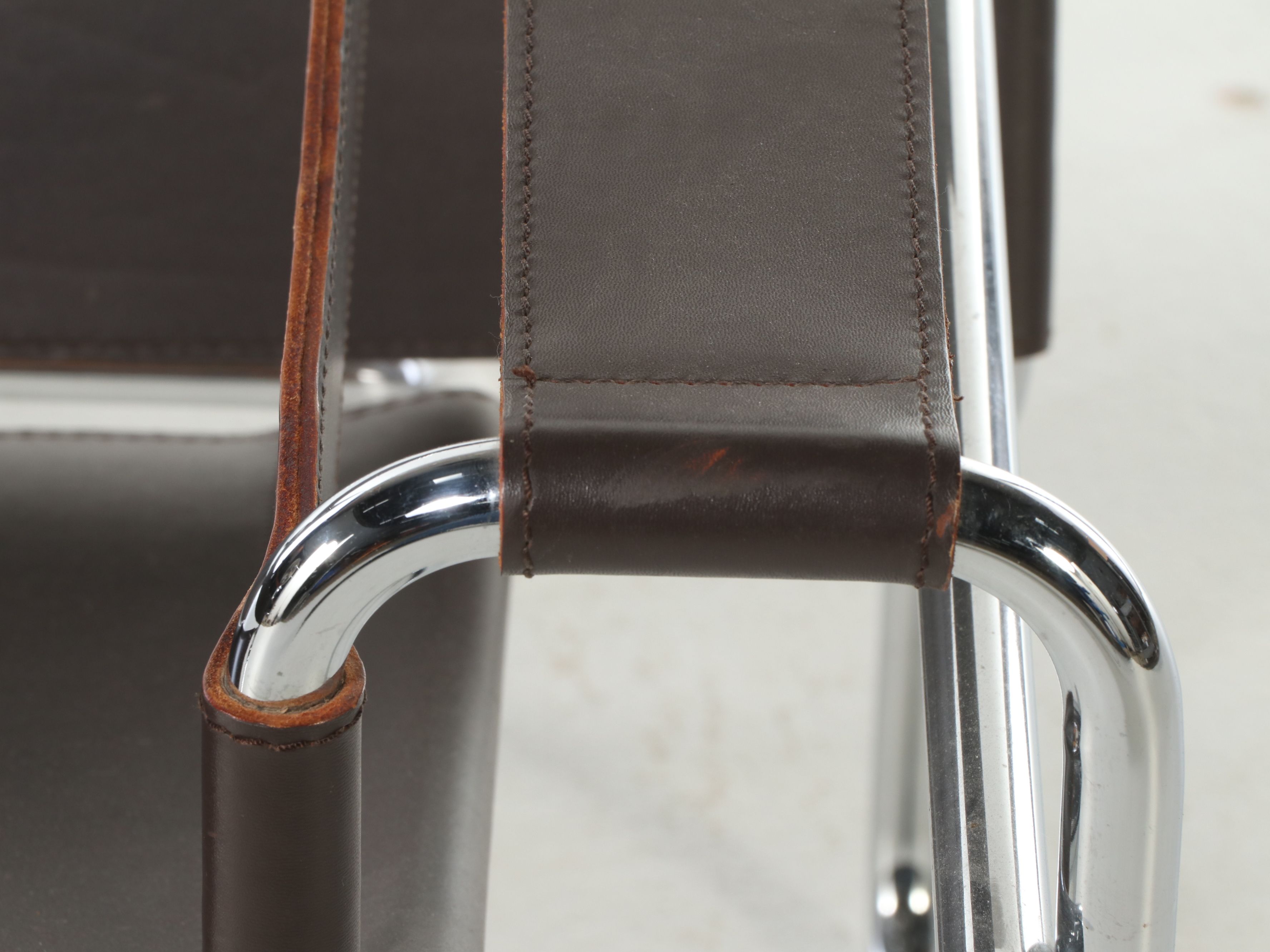 Marcel Breuer for Knoll Chrome and Leather Wassily Chair