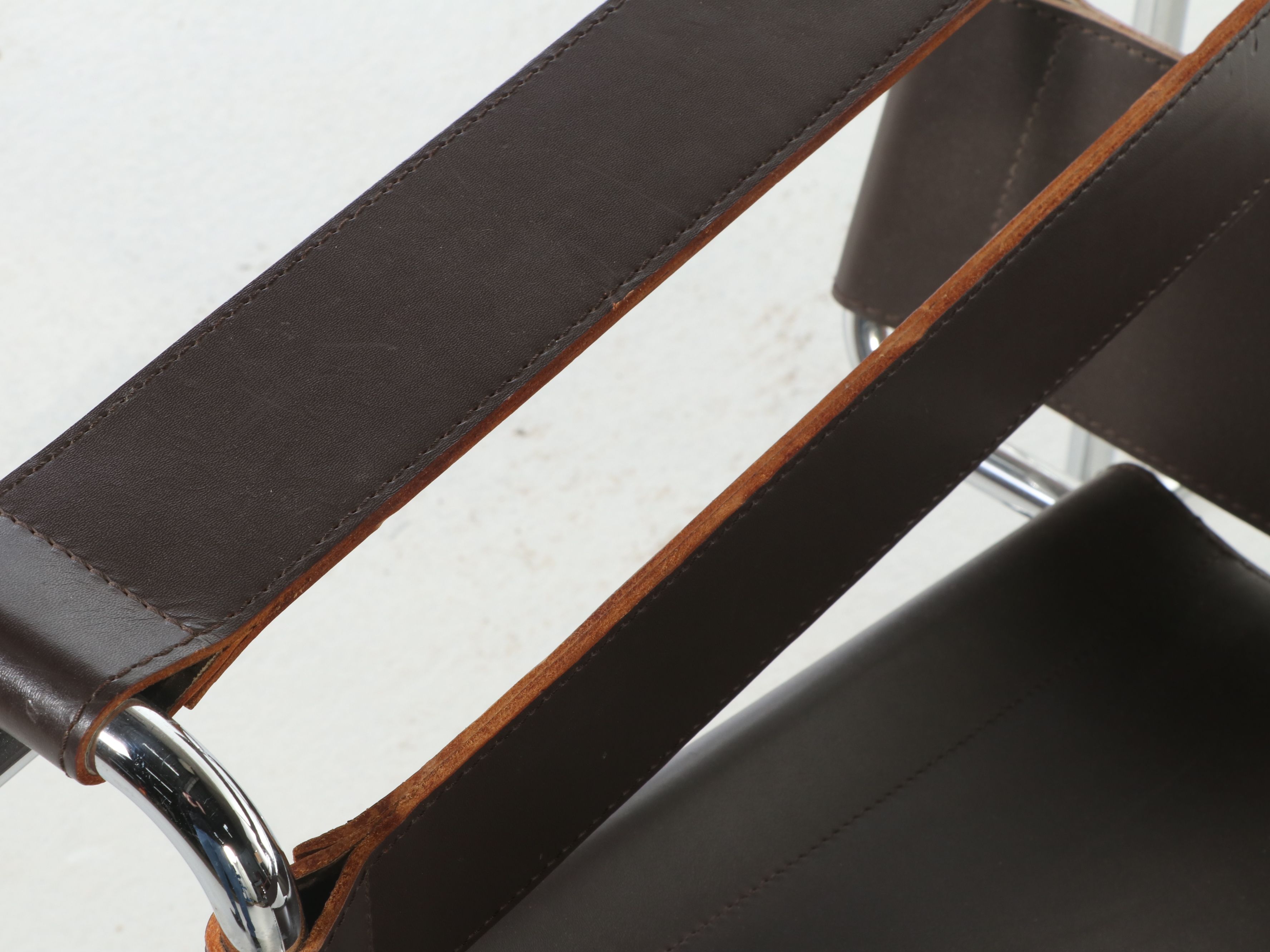 Marcel Breuer for Knoll Chrome and Leather Wassily Chair