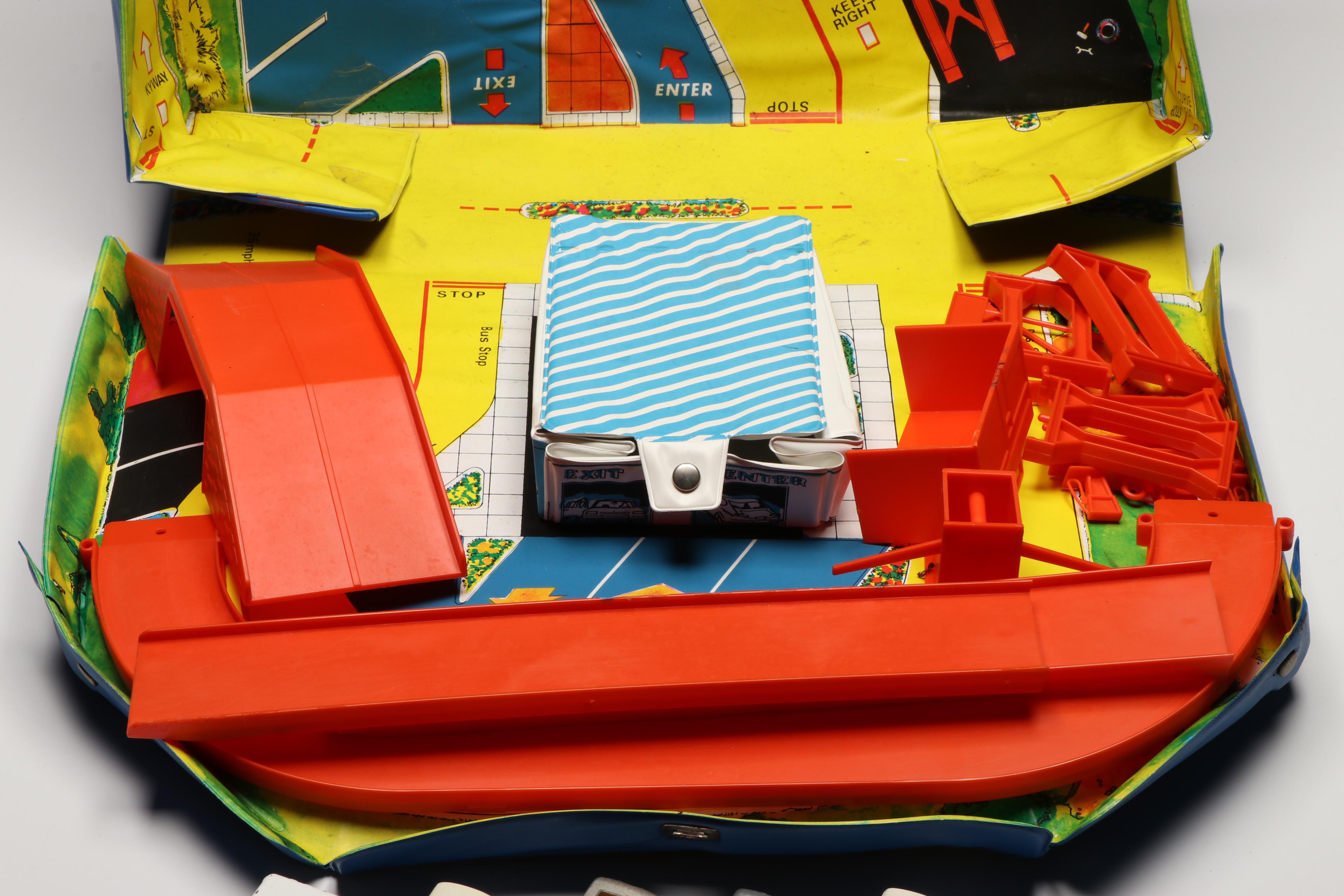 Matchbox City Play Set with Carry Cases and Other Diecast Toy Cars