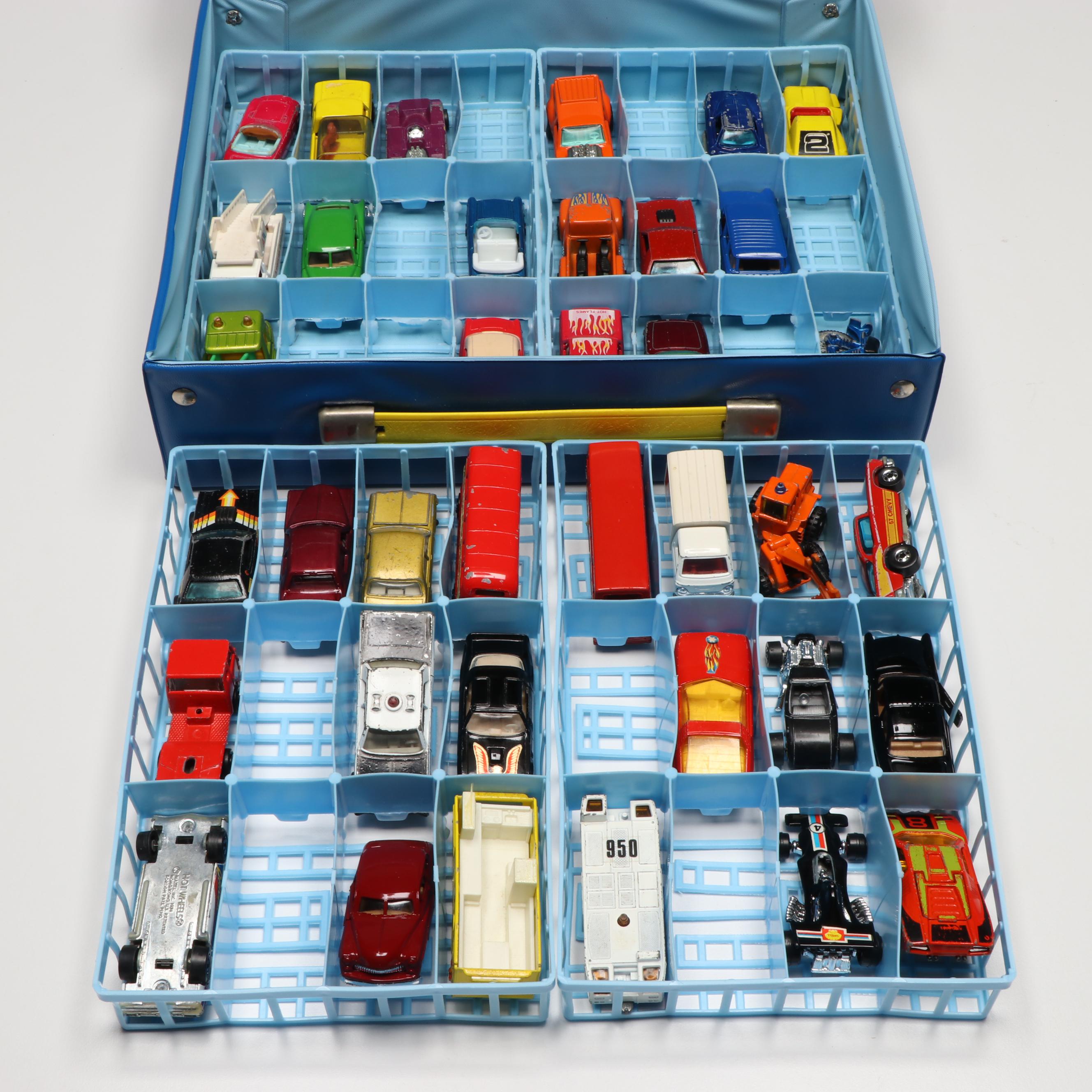 Matchbox City Play Set with Carry Cases and Other Diecast Toy Cars