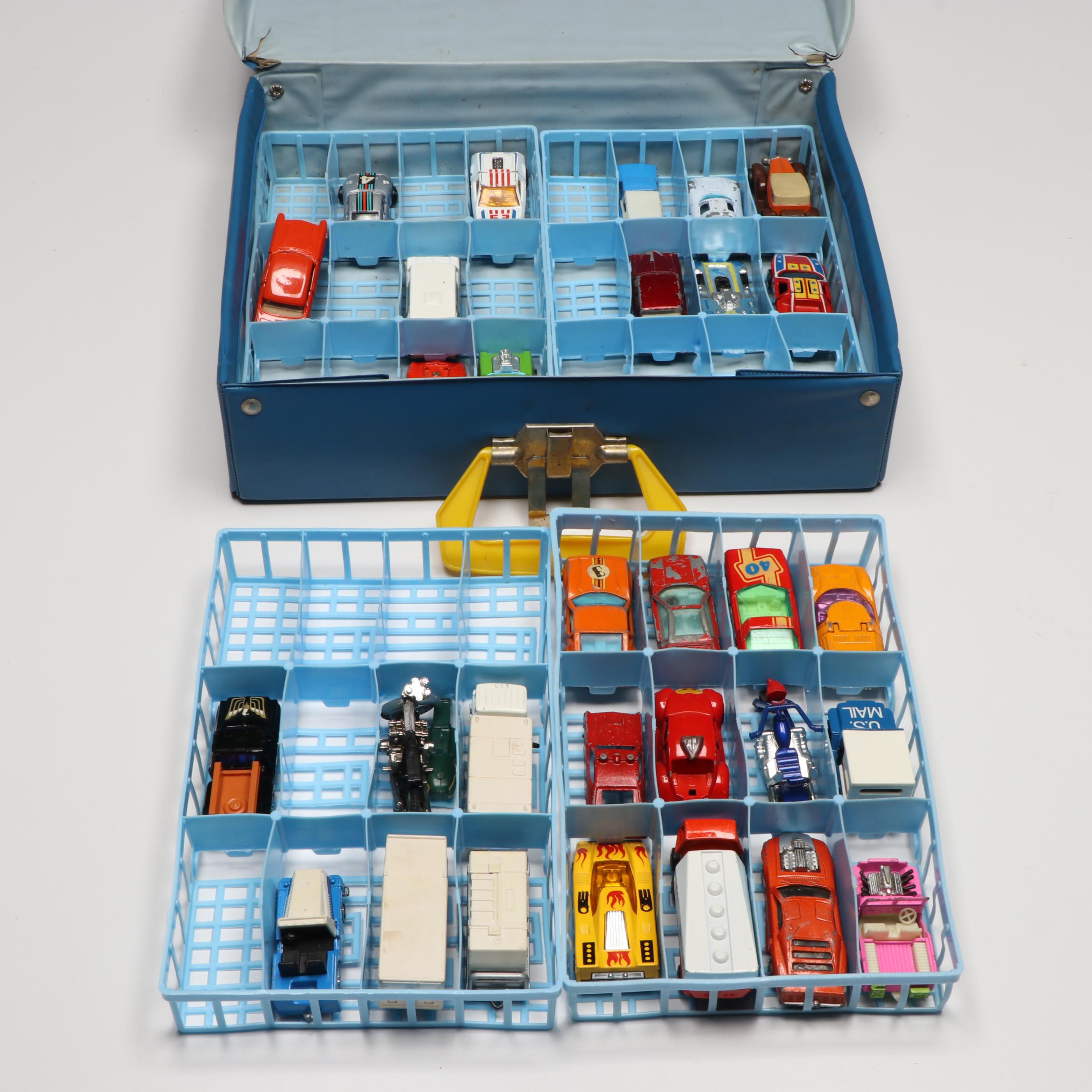 Matchbox City Play Set with Carry Cases and Other Diecast Toy Cars