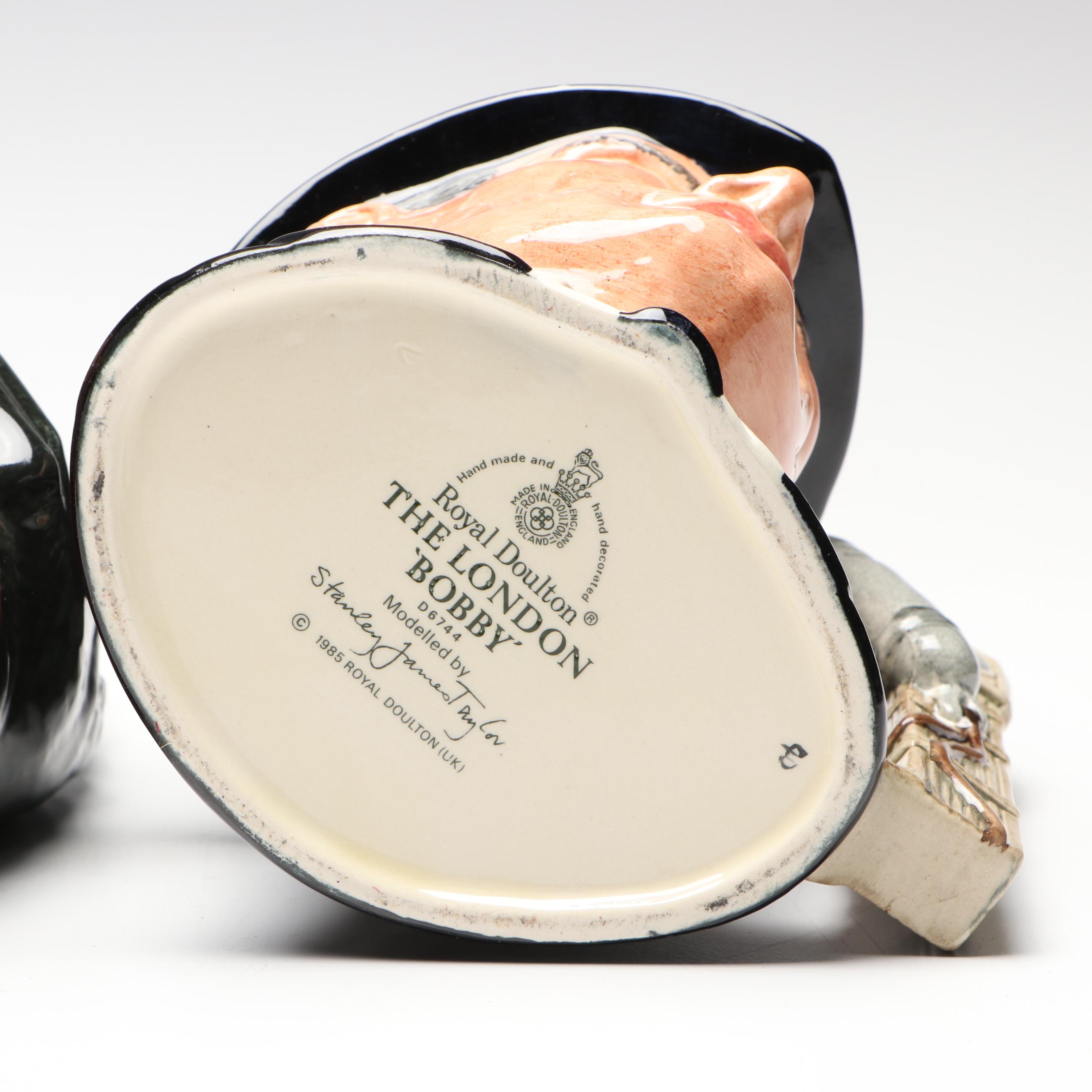 Royal Doulton "Dick Turpin" and "The London Bobby" Character Jugs