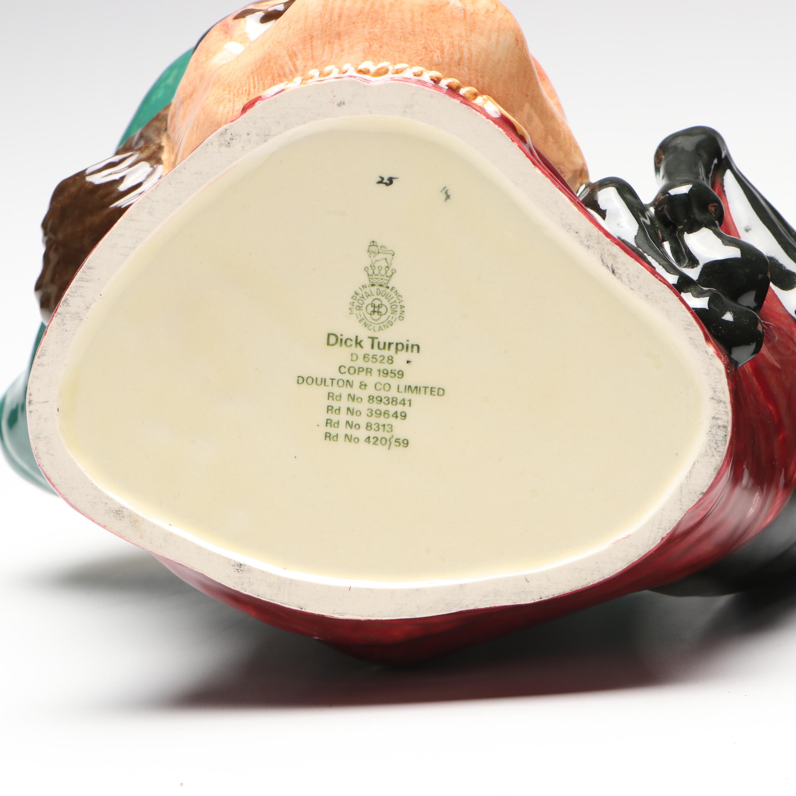 Royal Doulton "Dick Turpin" and "The London Bobby" Character Jugs