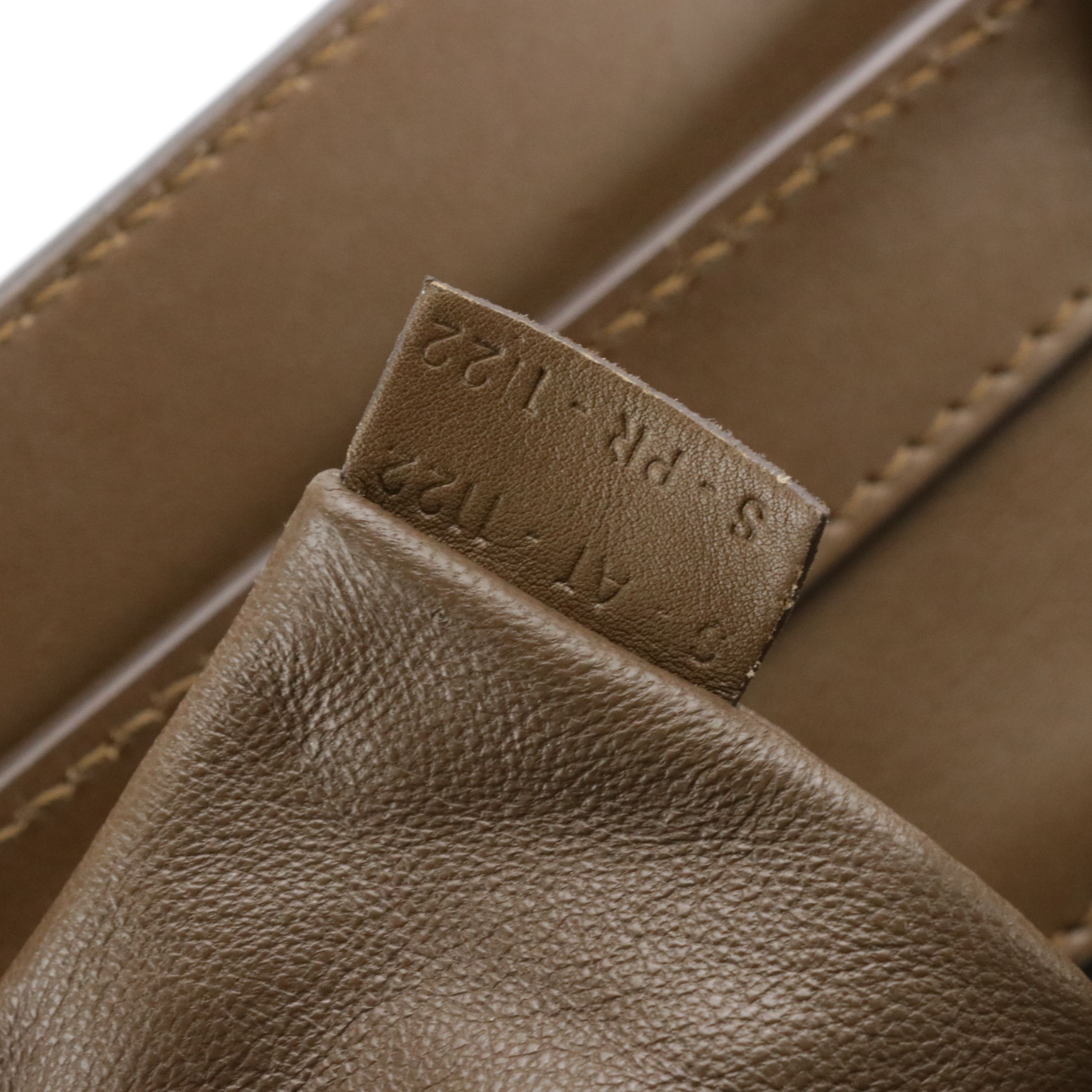 Céline Mini Luggage Tote in Beige Canvas and Two-Tone Calfskin Leather