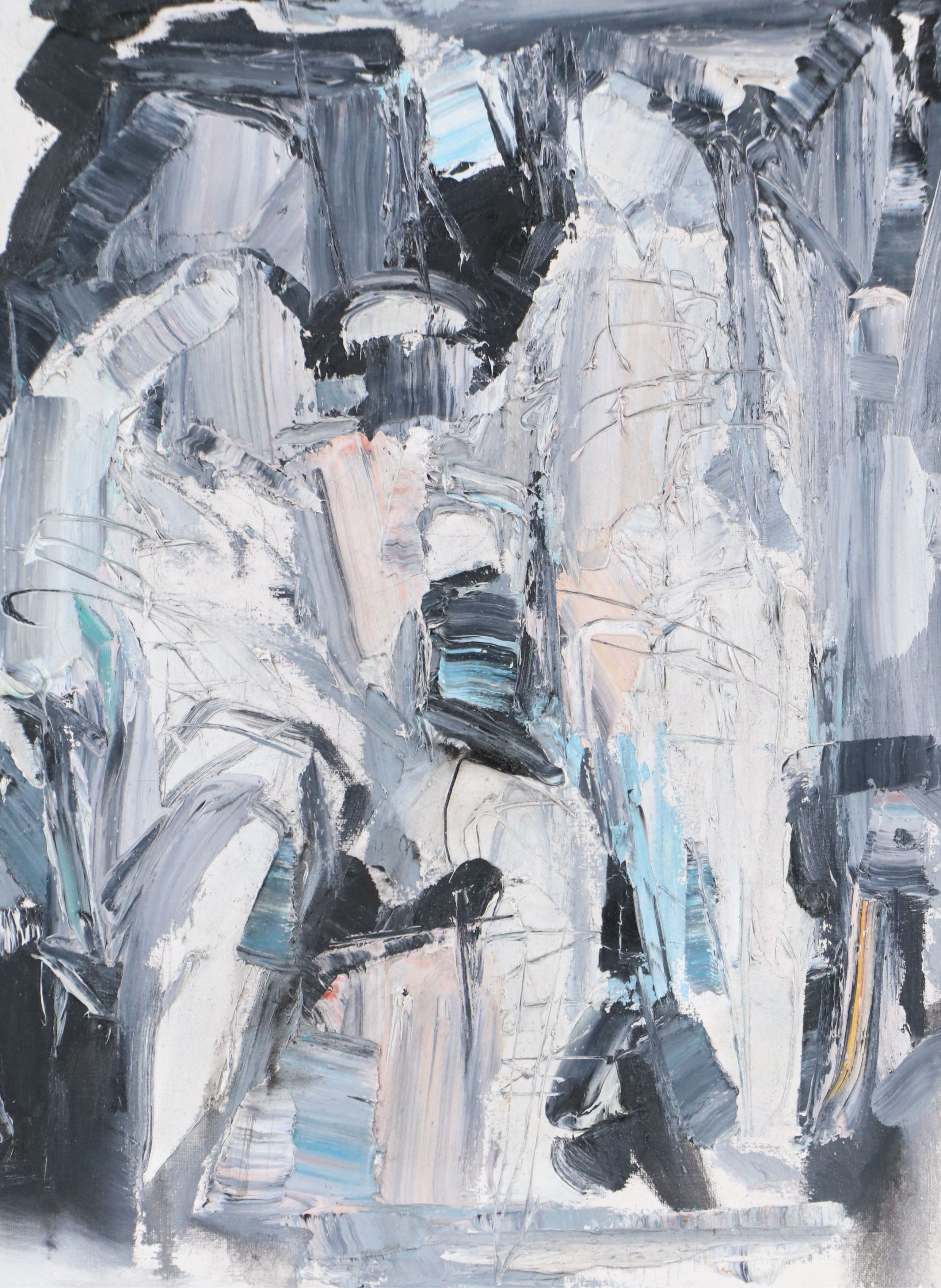 Jack Meanwell Oil Painting "The Couple," 1991