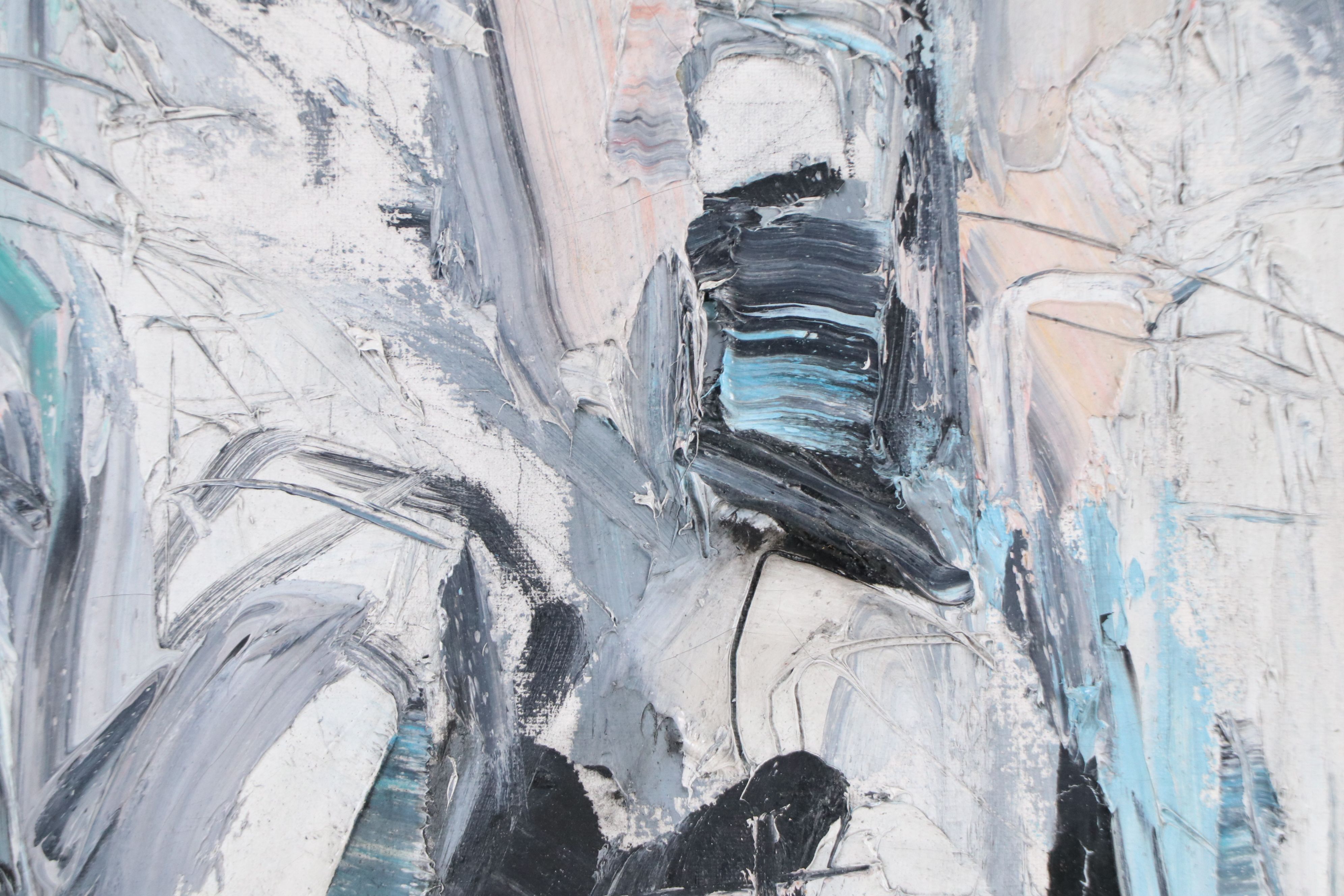 Jack Meanwell Oil Painting "The Couple," 1991