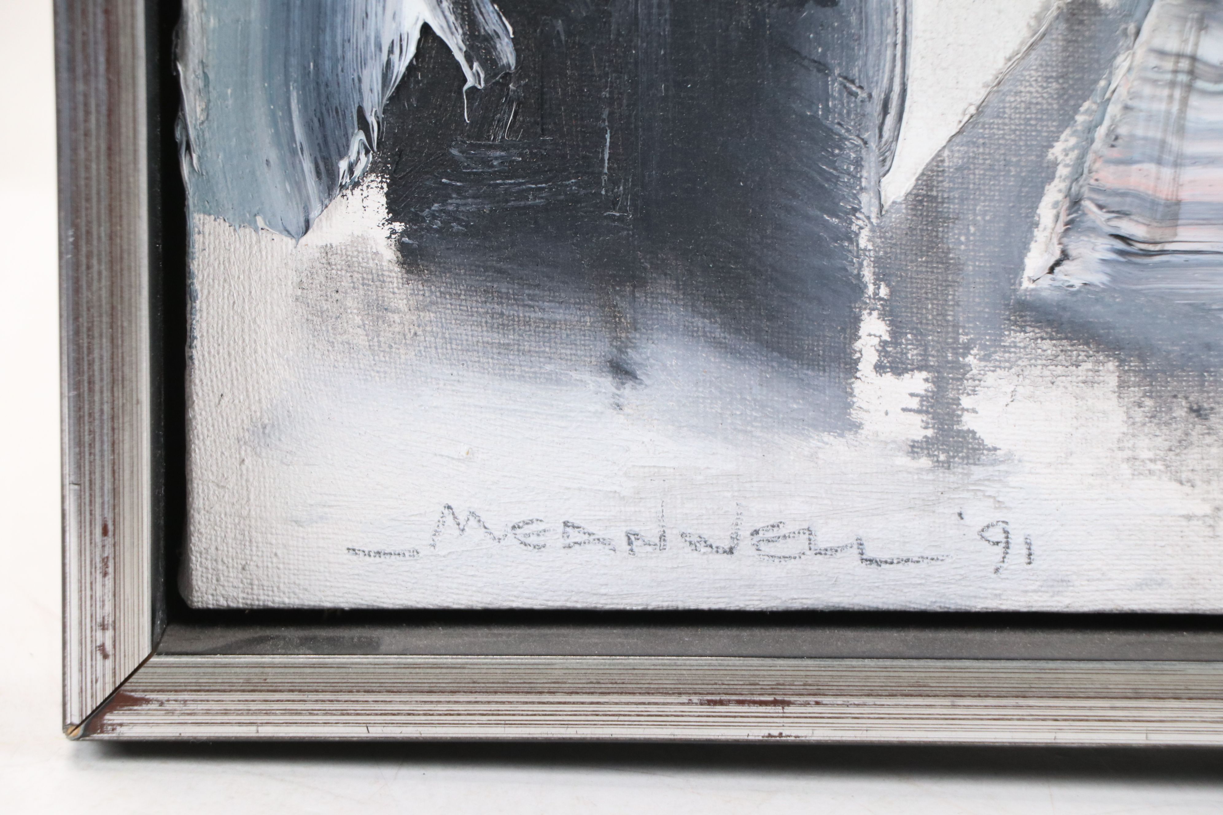 Jack Meanwell Oil Painting "The Couple," 1991