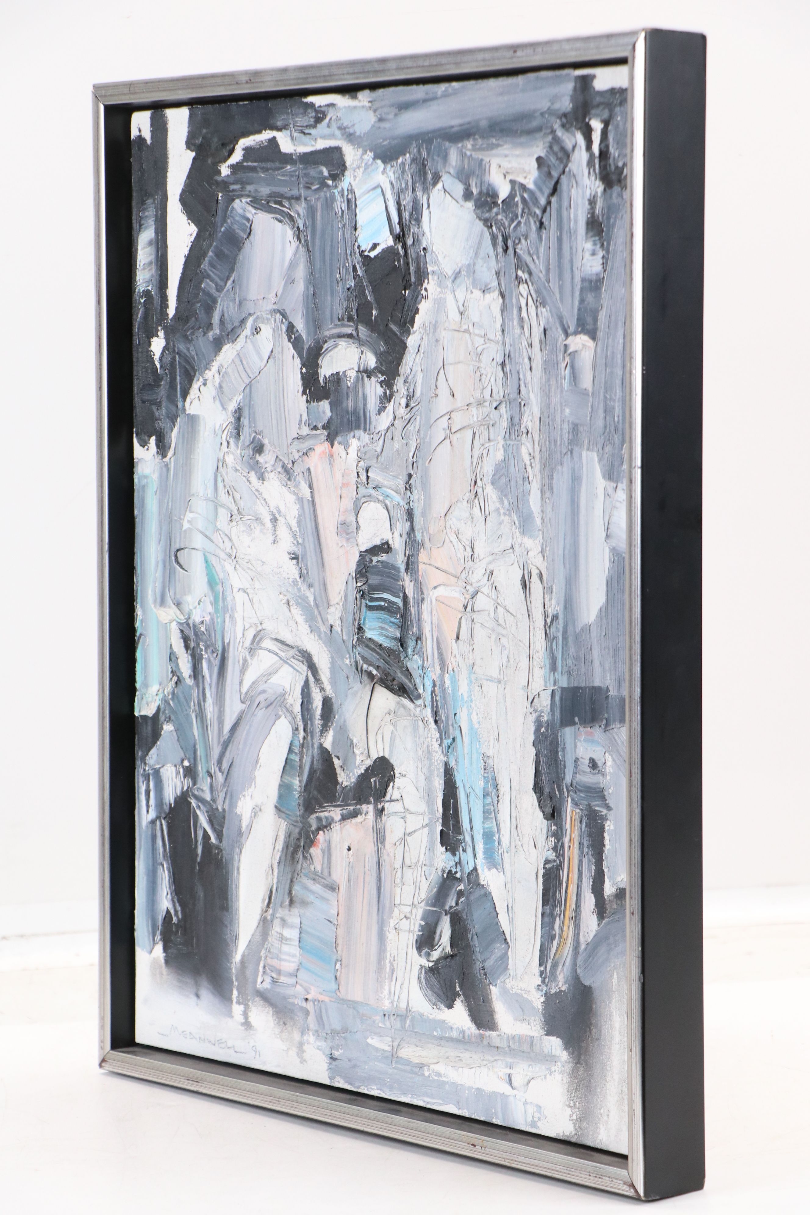 Jack Meanwell Oil Painting "The Couple," 1991