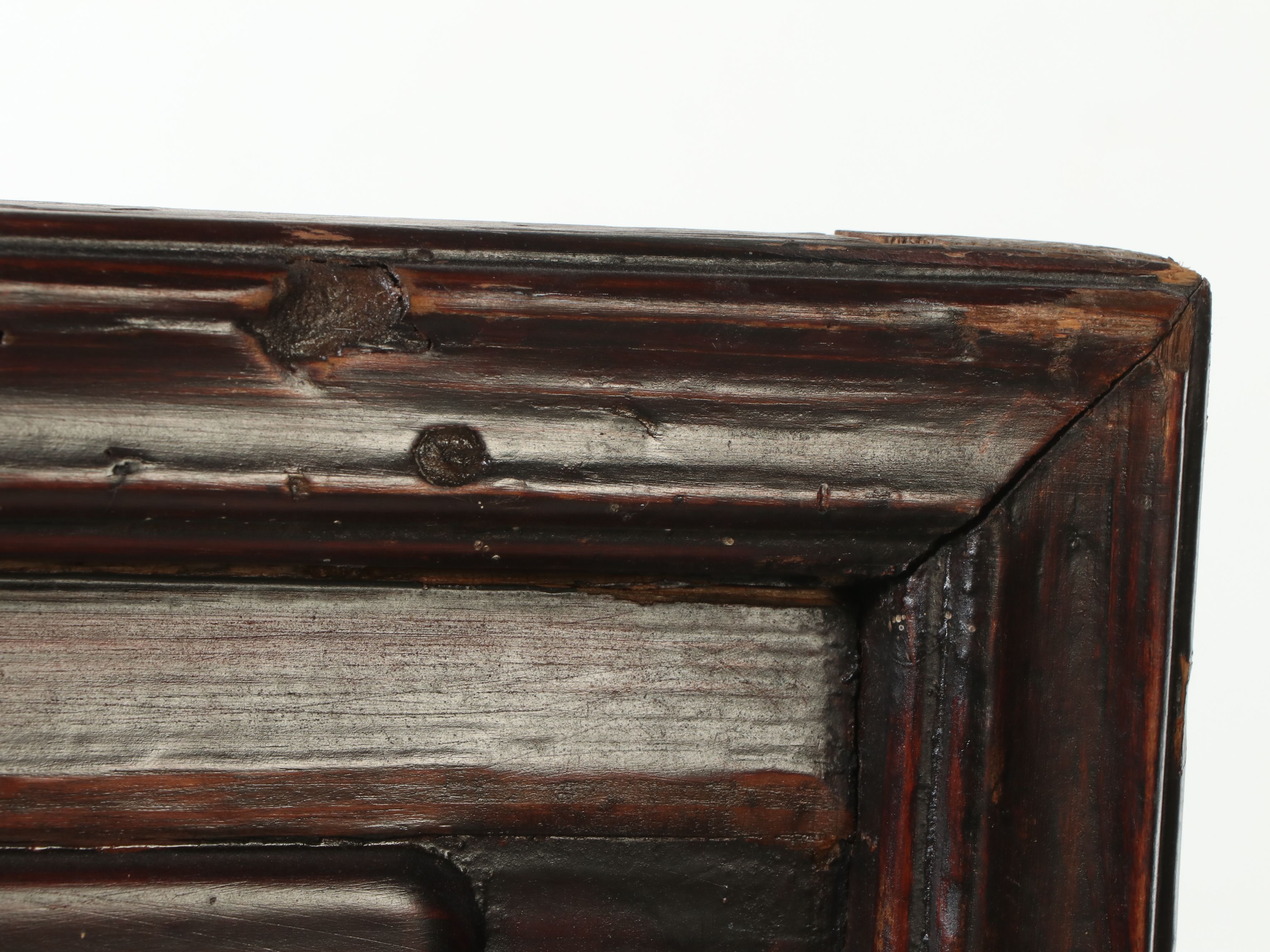 Chinese Carved Wood Three-Panel Screen