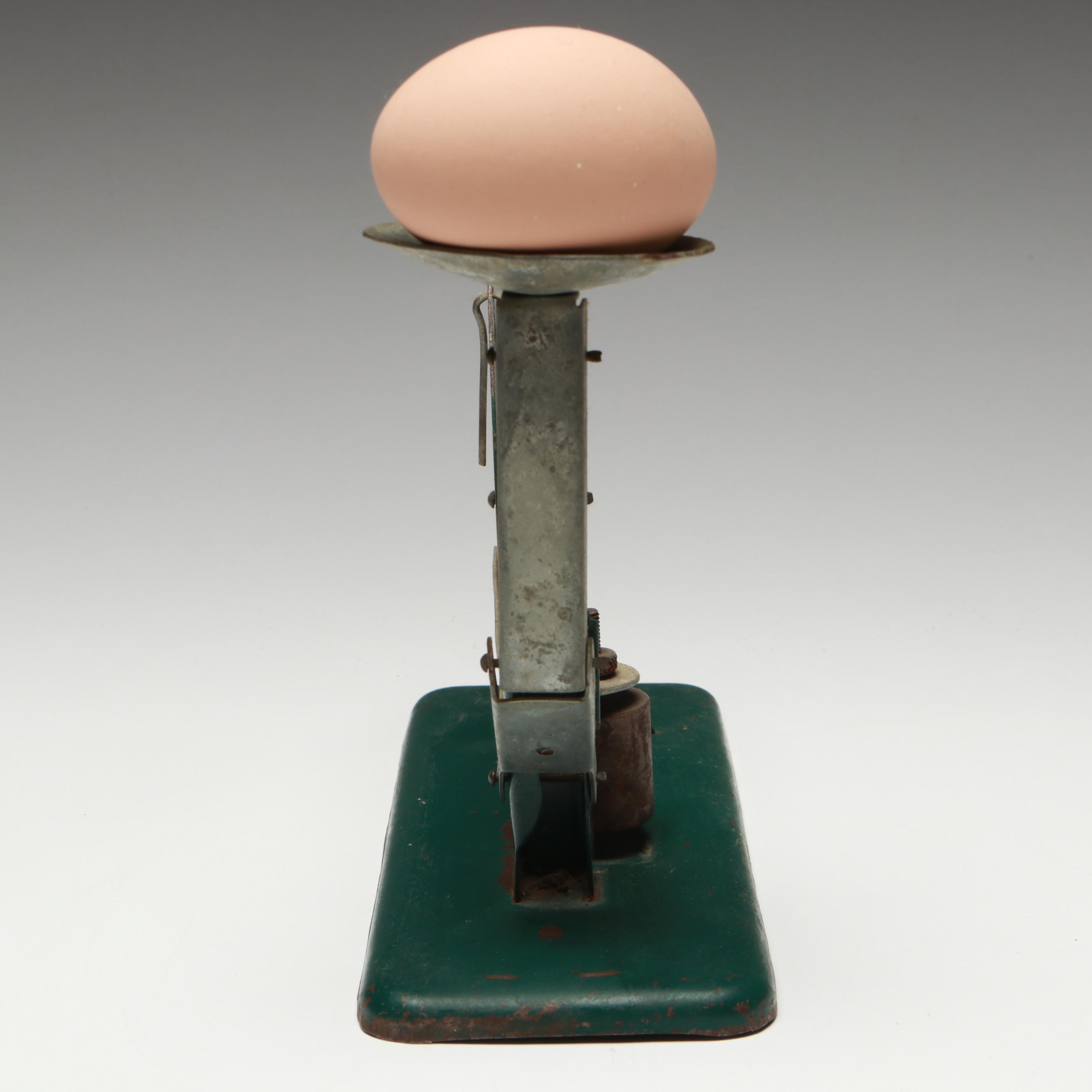 Farm Master Egg Scale with Faux Egg, Early to Mid-20th Century