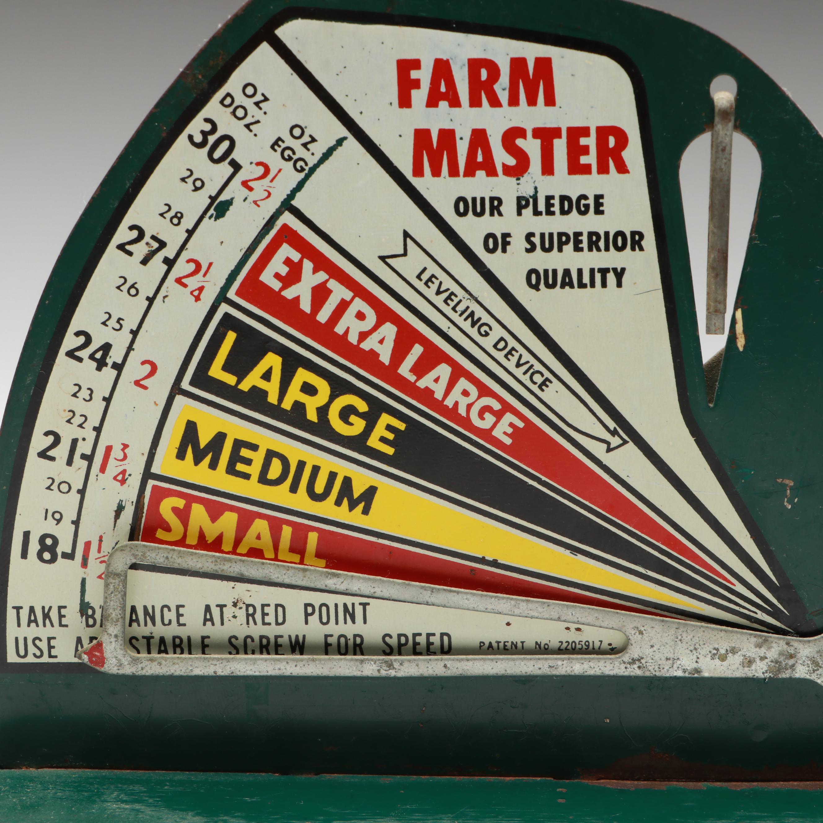Farm Master Egg Scale with Faux Egg, Early to Mid-20th Century