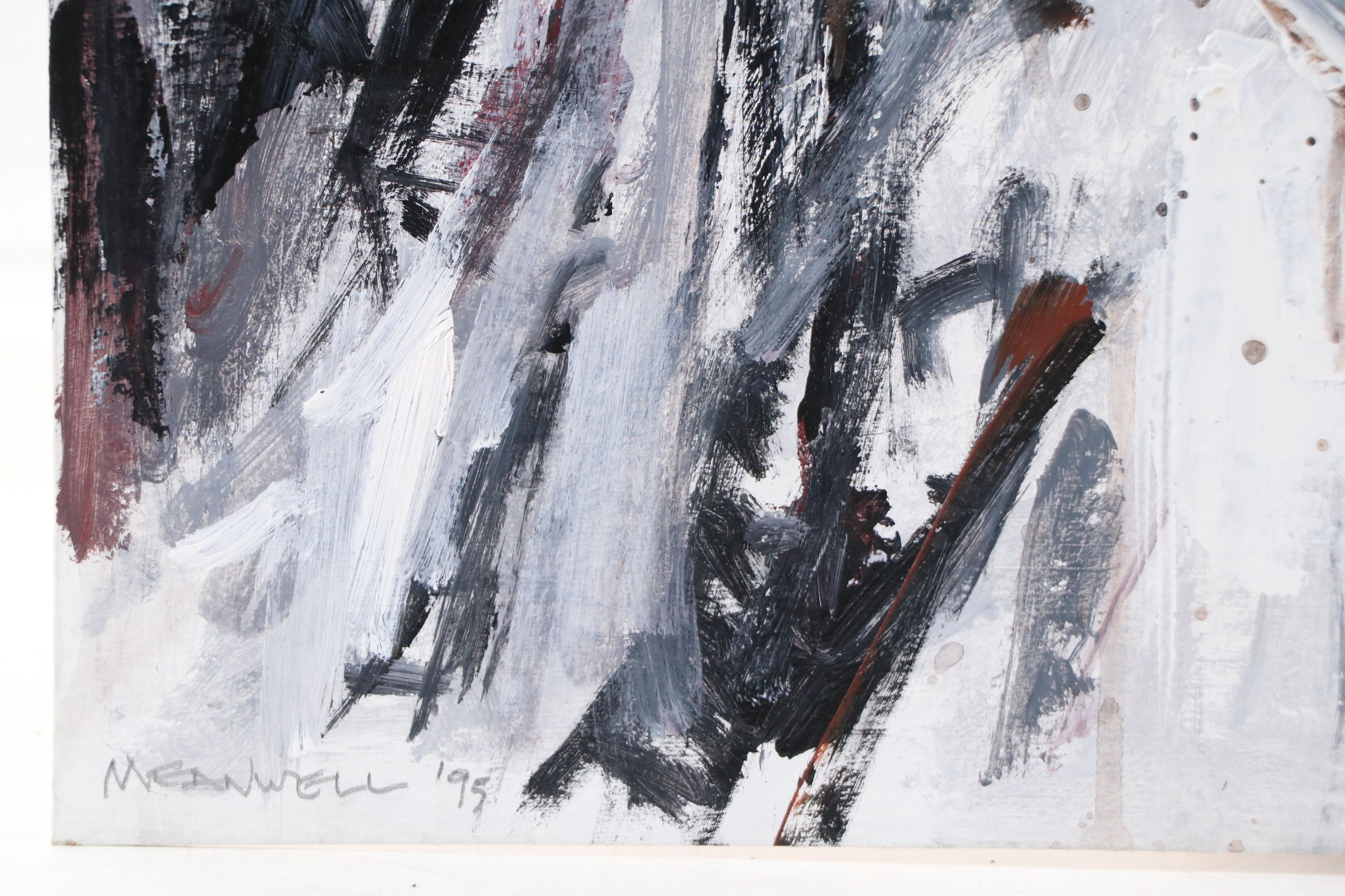 Jack Meanwell Acrylic Painting, 1995