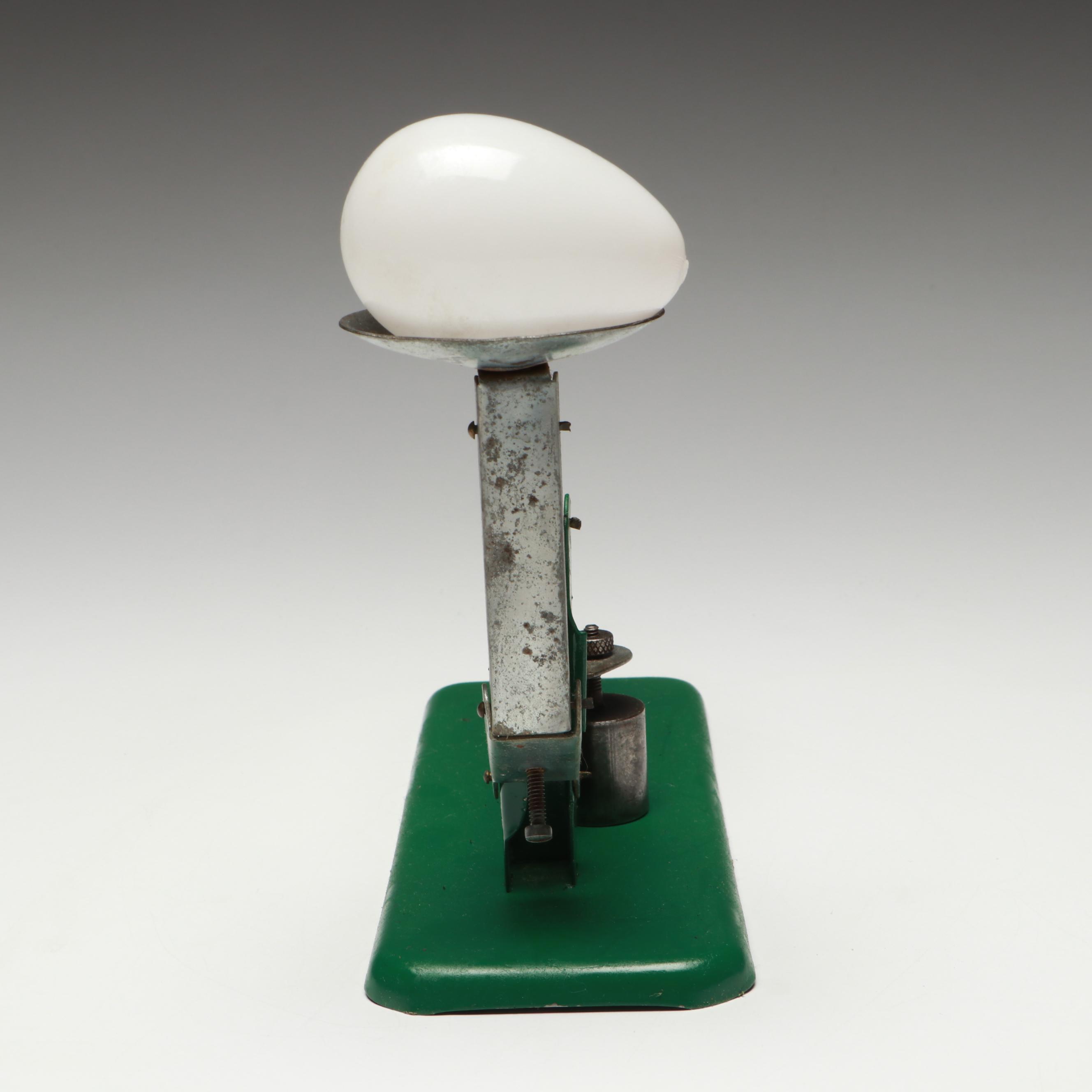 Vintage "Jiffy-Way" Metal Egg Scale, Mid-20th Century